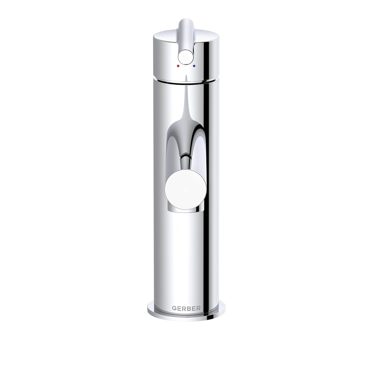 Parma® Single Handle Bathroom Faucet Straight Spout with Metal Touch-Down Drain