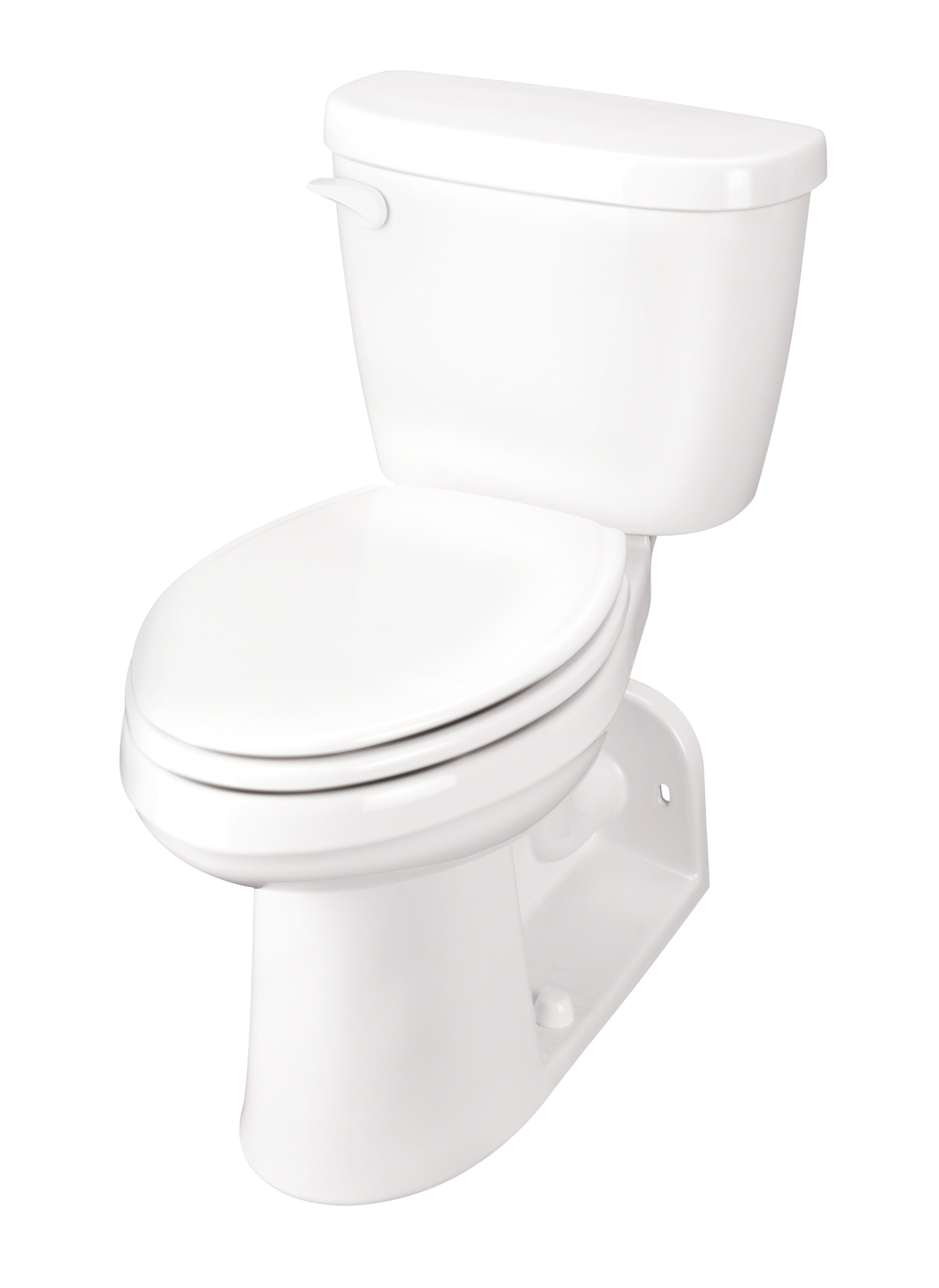 Maxwell® 1.28 gpf 4 1/4" Vertical Rough-In  Two-Piece Back Outlet Compact Elongated ErgoHeight™ Toilet