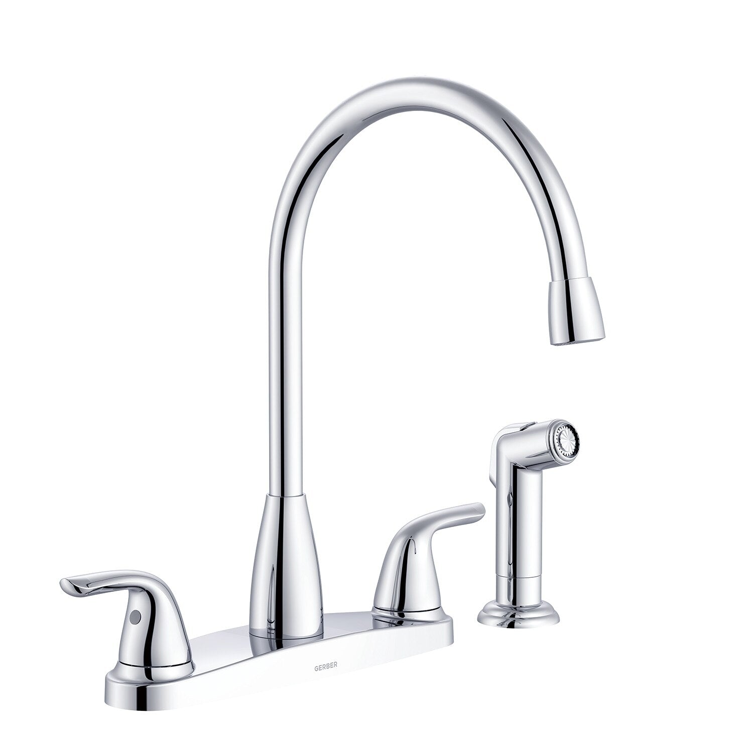 Viper™ Two Handle High Arc Kitchen Faucet with Sidespray