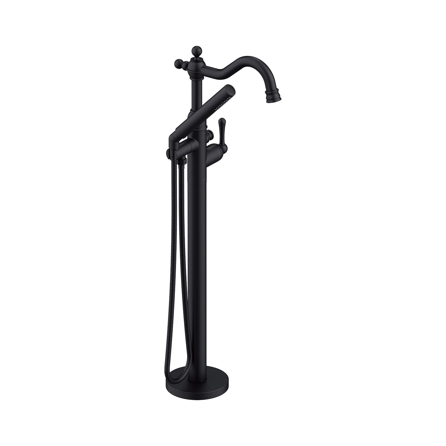 Traditional Floor Mount Tub Filler Trim Kit with Showerstick™ Handshower 1.75 gpm