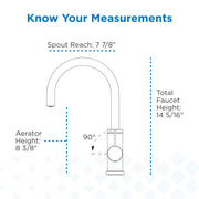 Amalfi™ Single Handle Fixed Swivel Kitchen Faucet