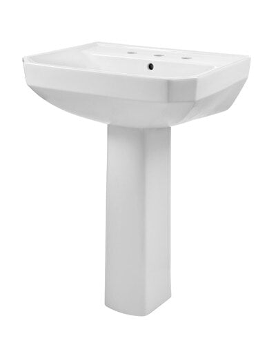Viper® 8" Centers Standard Pedestal Bathroom Sink