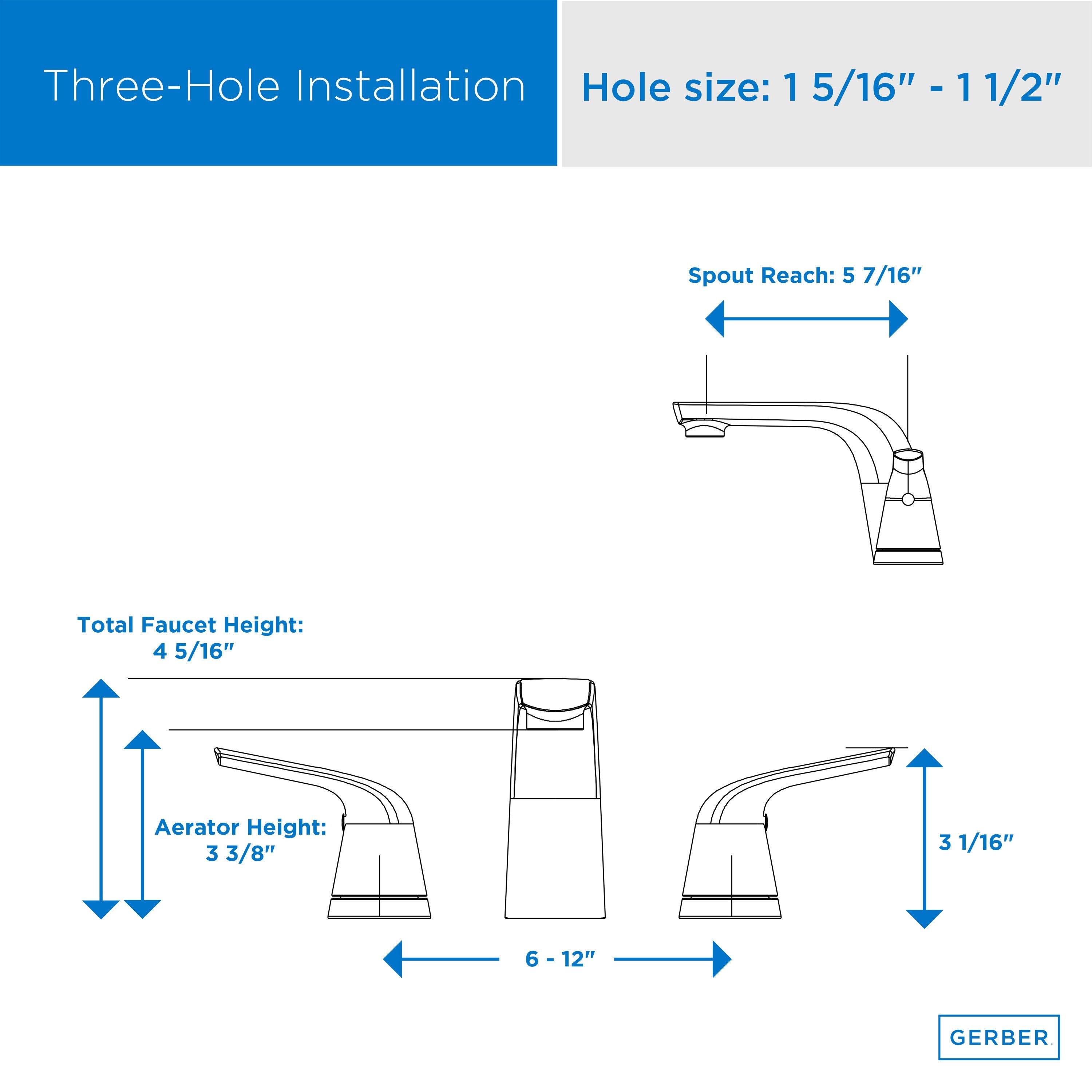 Lemora® Two Handle Widespread Bathroom Faucet with Metal Touch-Down Drain