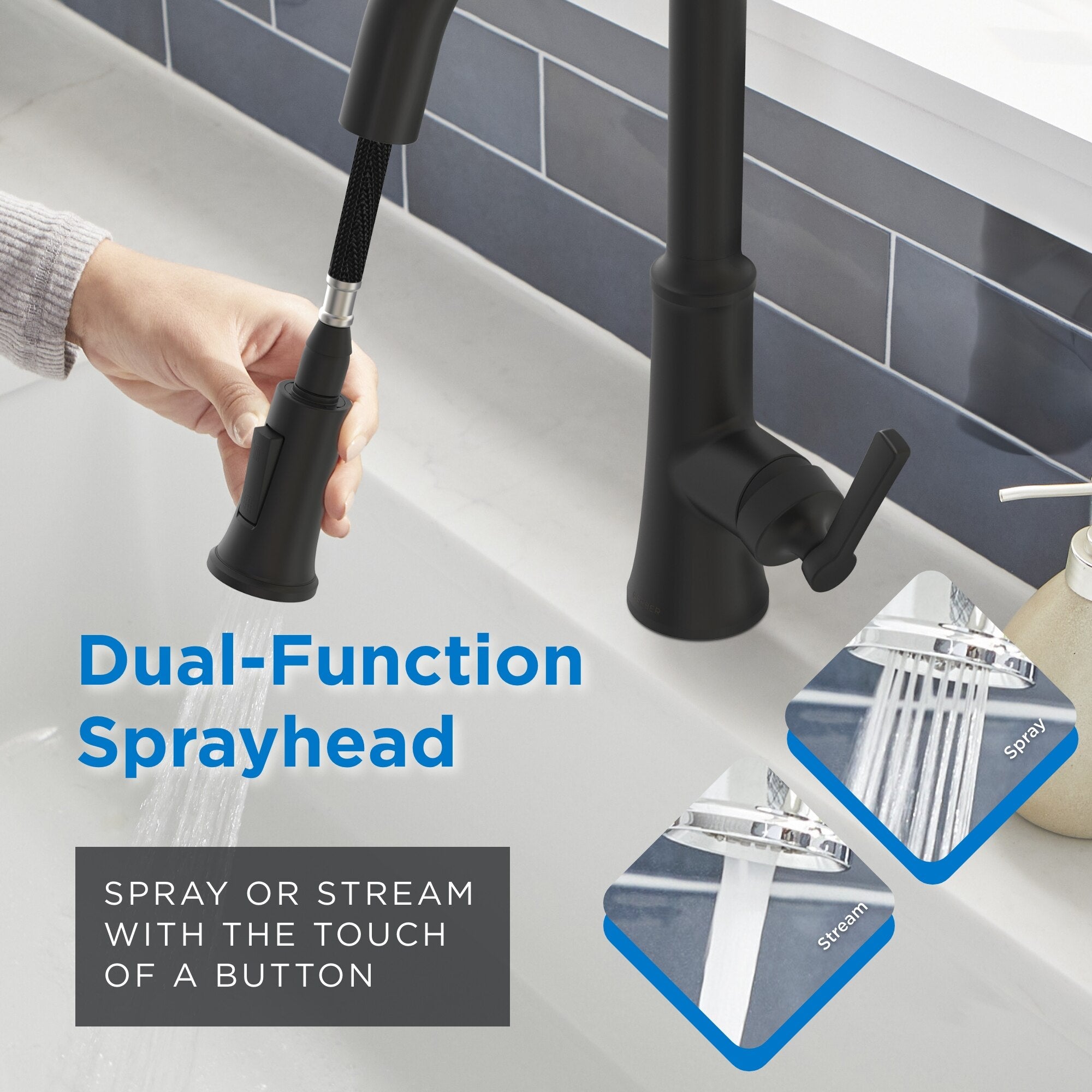 Northerly™ Single Handle Pull-Down Prep Faucet