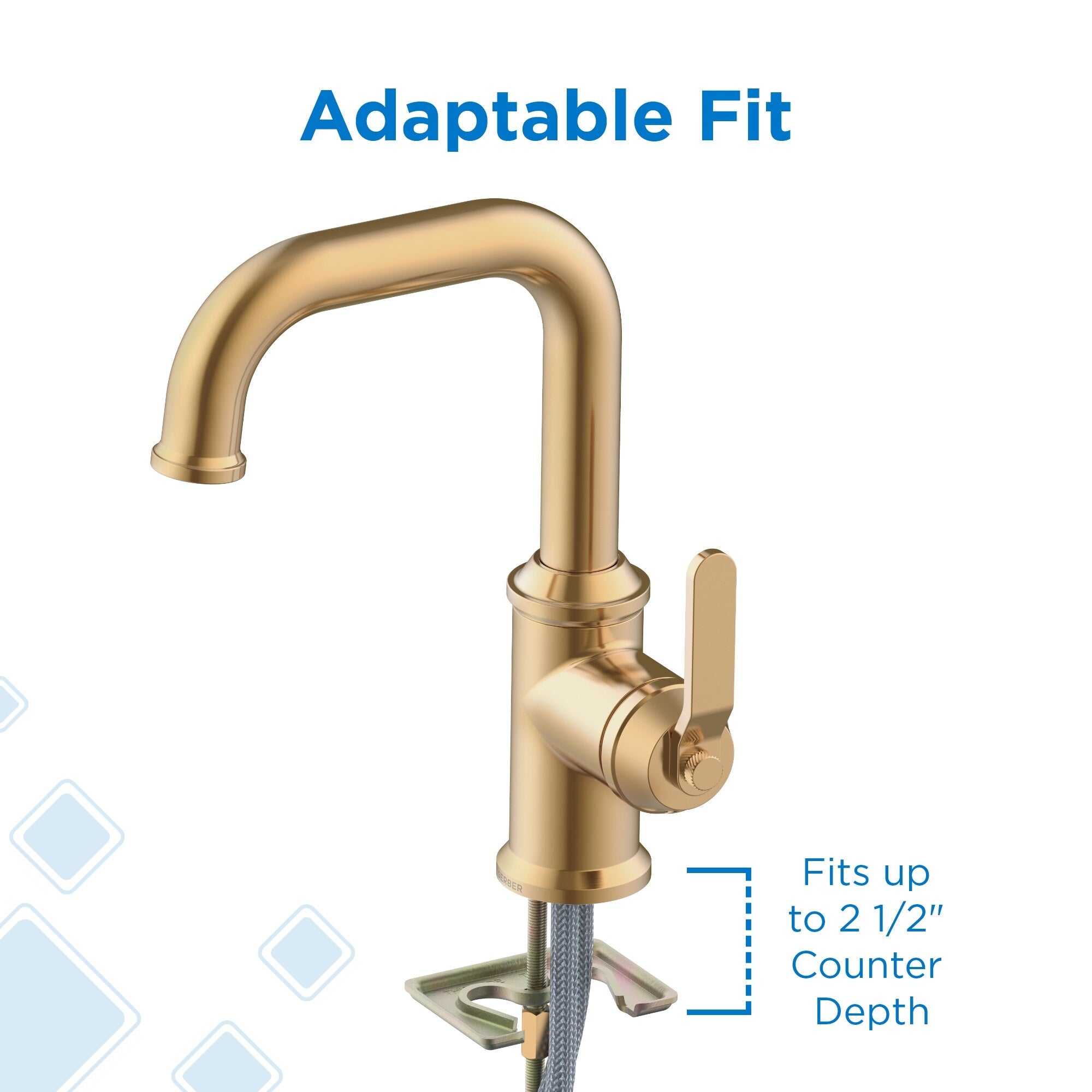 Kinzie® Single Handle Bathroom Faucet with Metal Touch-Down Drain
