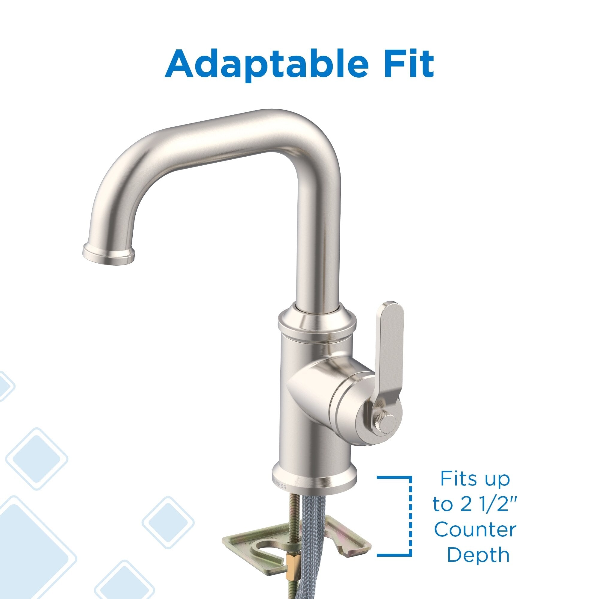 Kinzie® Single Handle Bathroom Faucet with Metal Touch-Down Drain