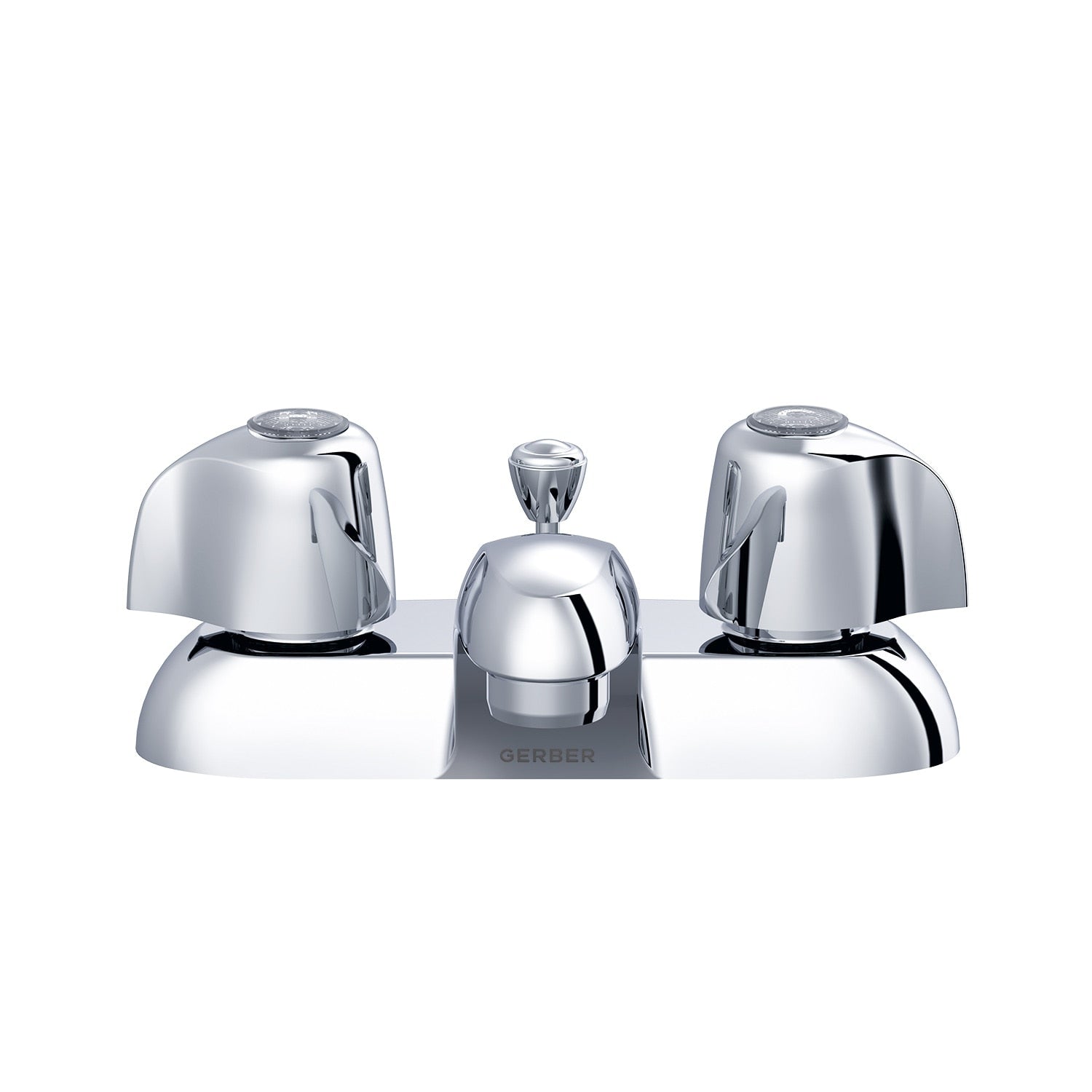 Gerber Classics™ Two Handle Centerset Bathroom Faucet with Metal Handles and Metal Pop-Up Drain