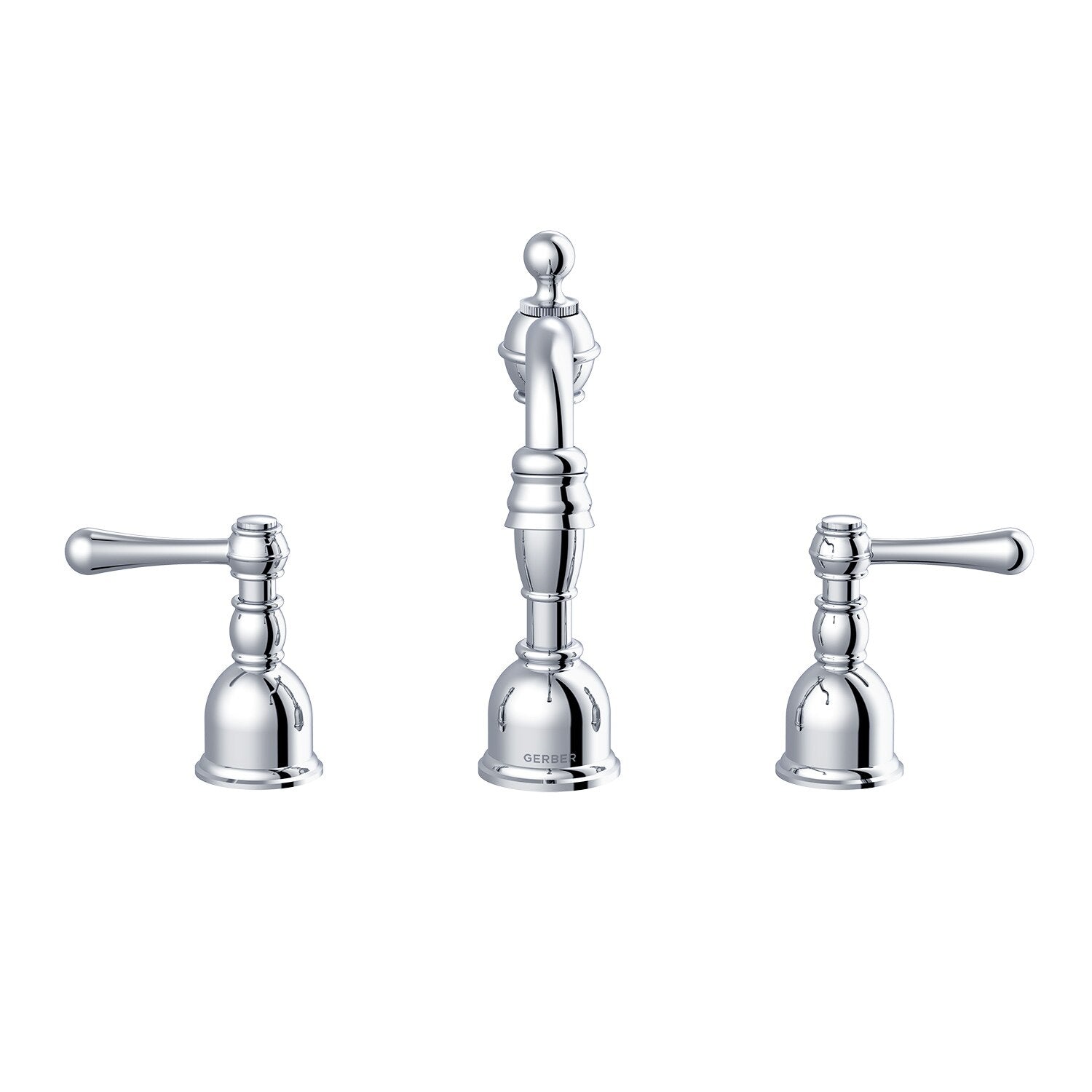Opulence® Two Handle Widespread Bathroom Faucet with Metal Touch-Down Drain