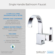 Sirius® Single Handle Bathroom Faucet