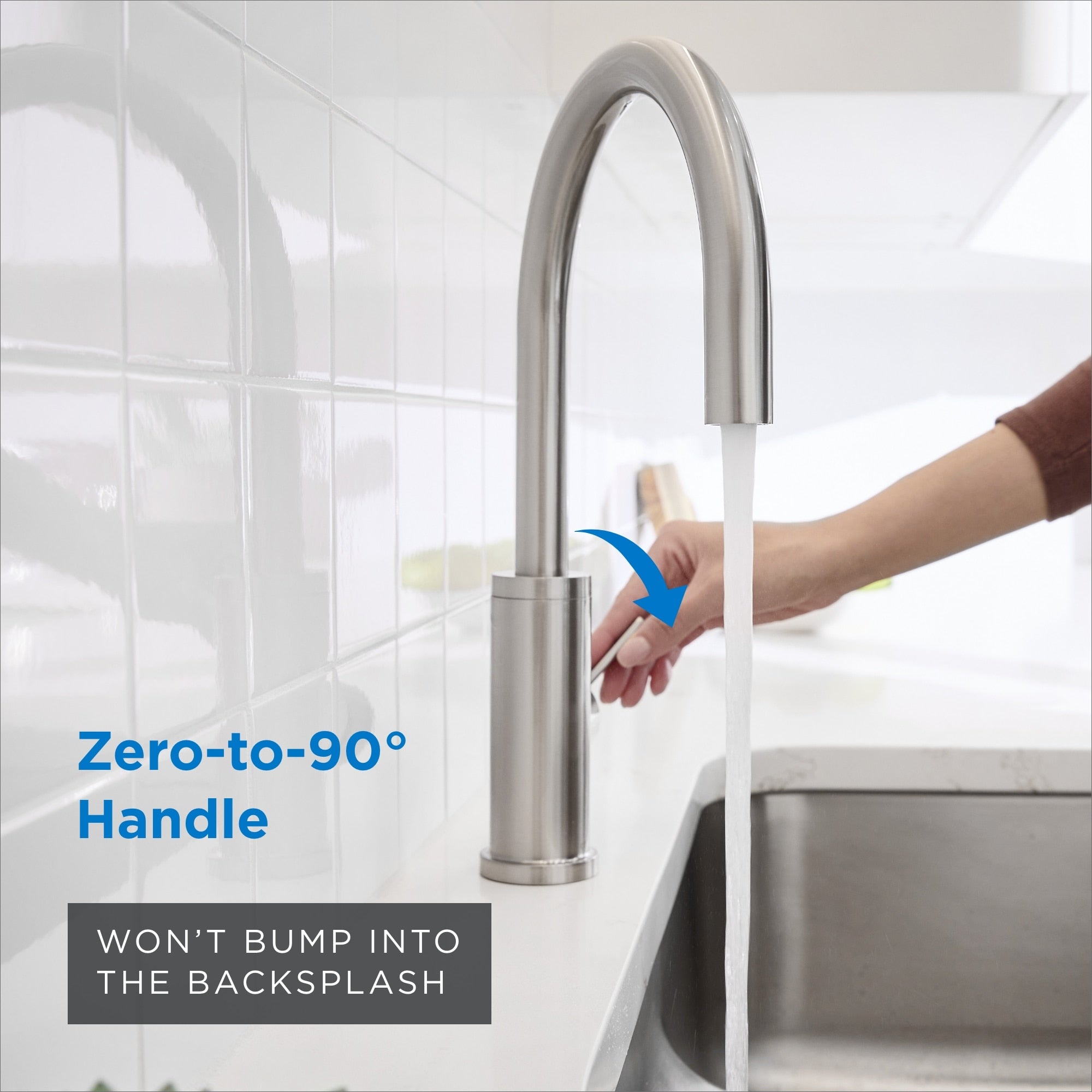 Amalfi™ Single Handle Fixed Swivel Kitchen Faucet