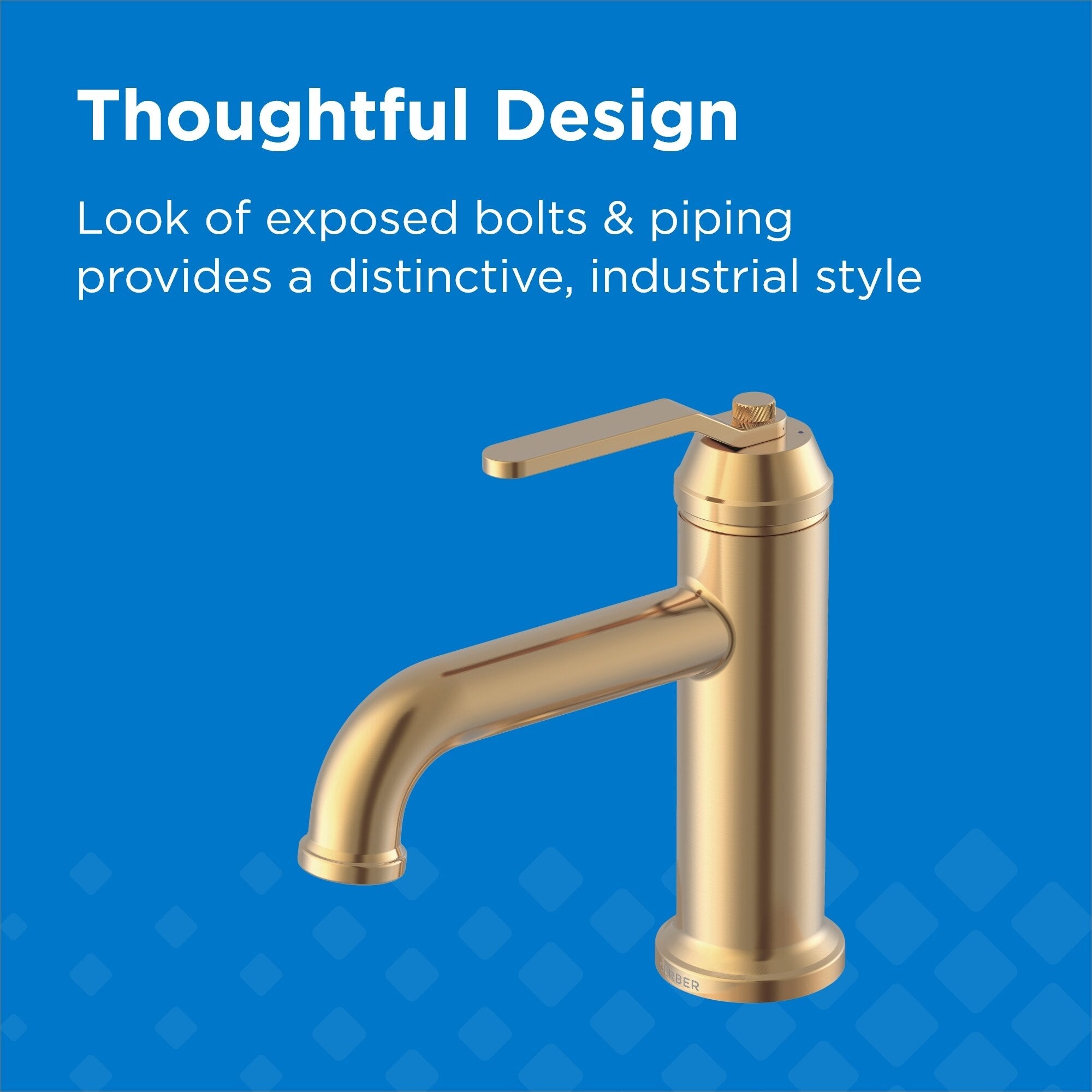 Kinzie® Single Handle Bathroom Faucet with Metal Touch-Down Drain