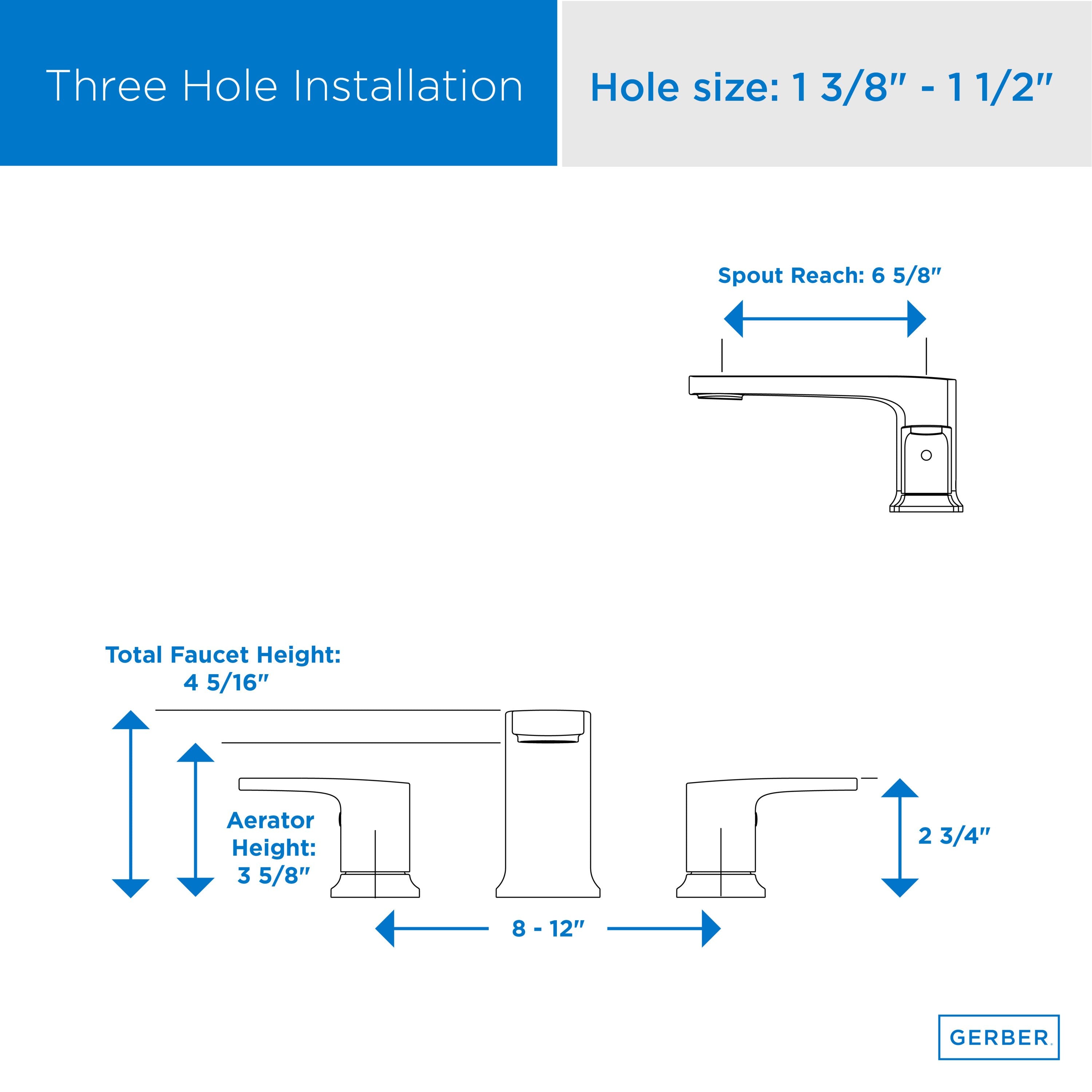 Tribune® Three Piece Roman Tub Trim Kit