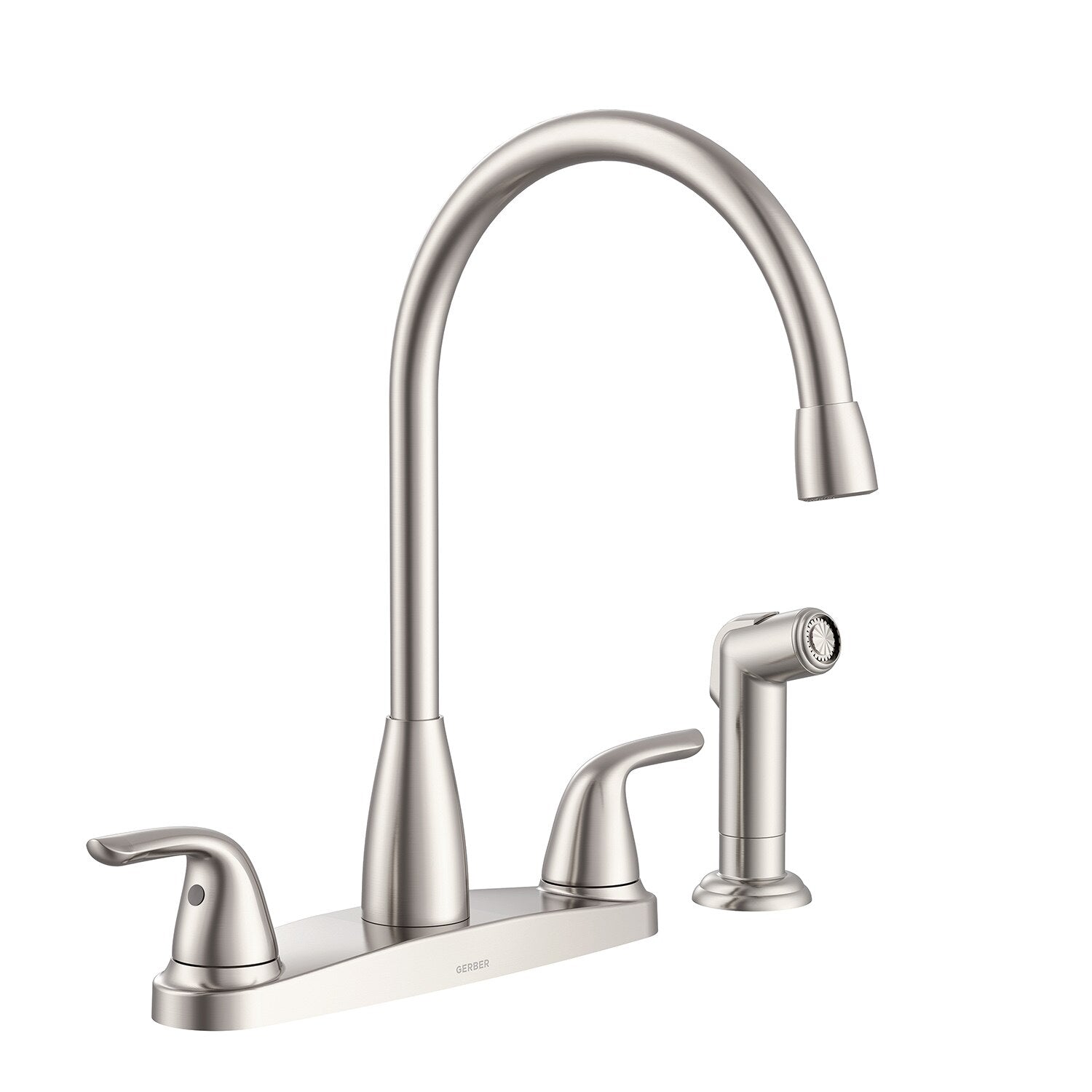 Viper™ Two Handle High Arc Kitchen Faucet with Sidespray