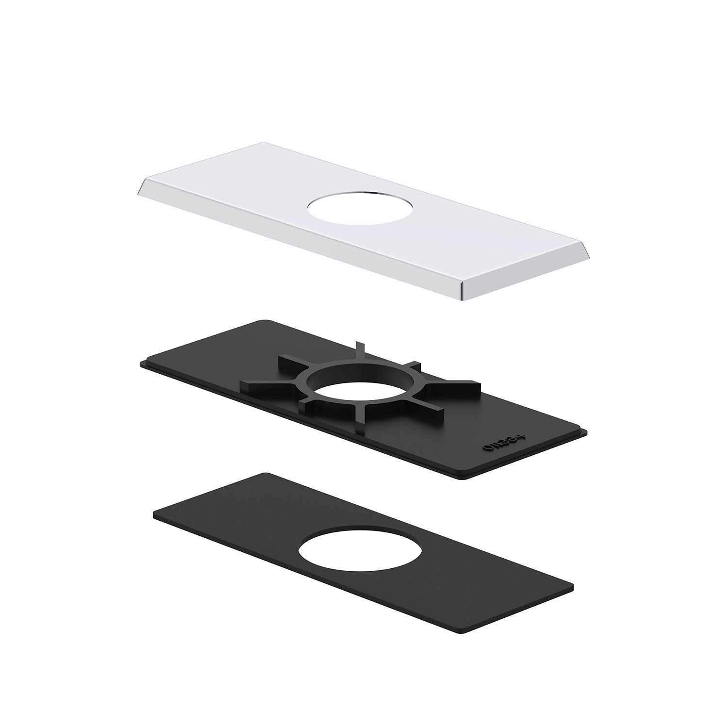 Gerber Square Cover Plate Assembly for 4" Centerset Bathroom Faucet