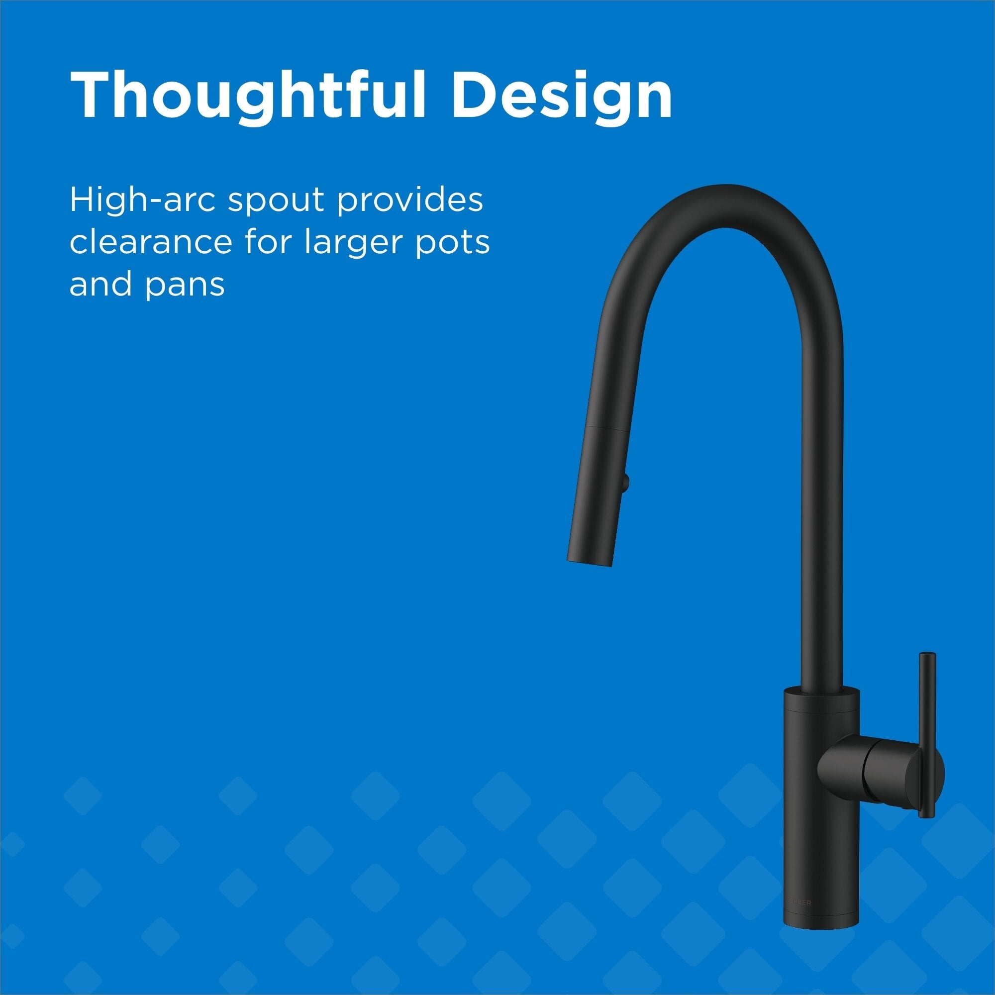 Parma® Cafe Single Handle Pull-Down Kitchen Faucet, 1.75 gpm,