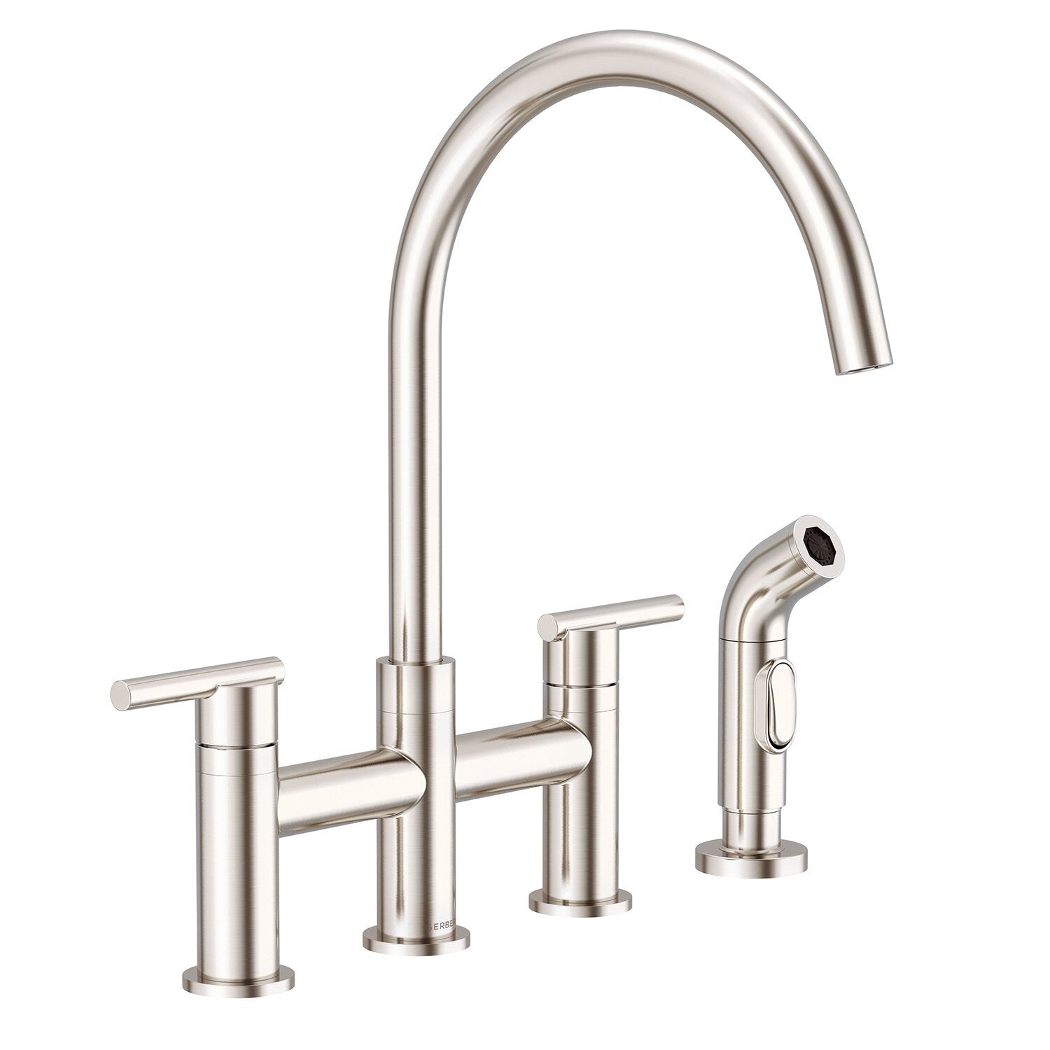 Parma® Two Handle Bridge Kitchen Faucet with Sidespray