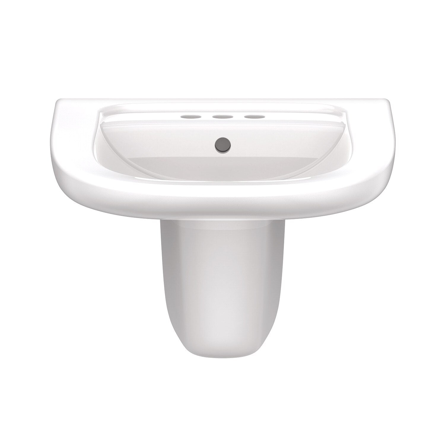North Point™ 4" Centers Wall Hung Bathroom Sink with Shroud