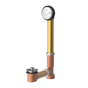 Gerber Classics™ Lift & Turn 20 Gauge Drain for Standard Tub with Female Tee & "Clean Out Here" Faceplate