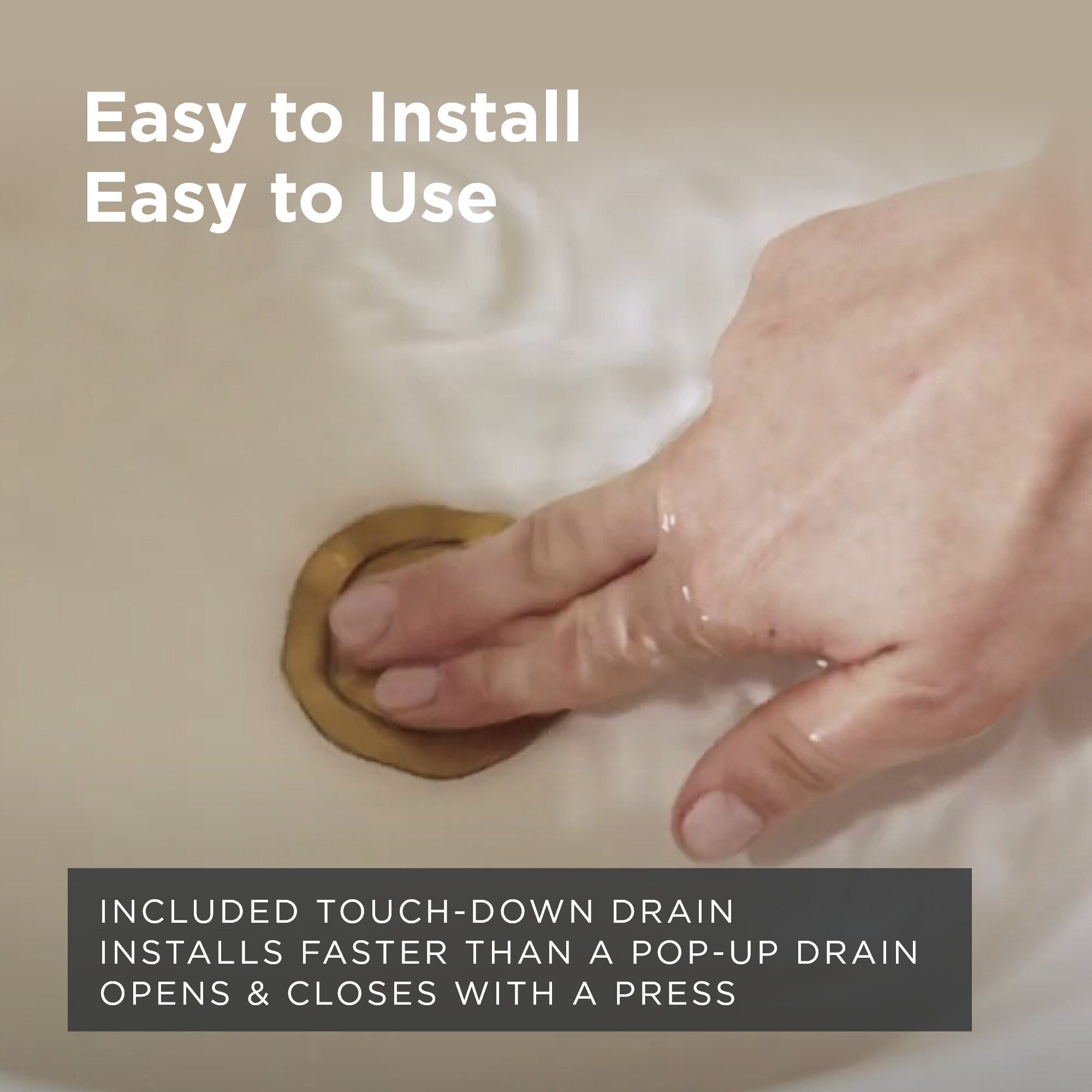 Kinzie® Two Handle Widespread Bathroom Faucet with Metal Touch-Down Drain