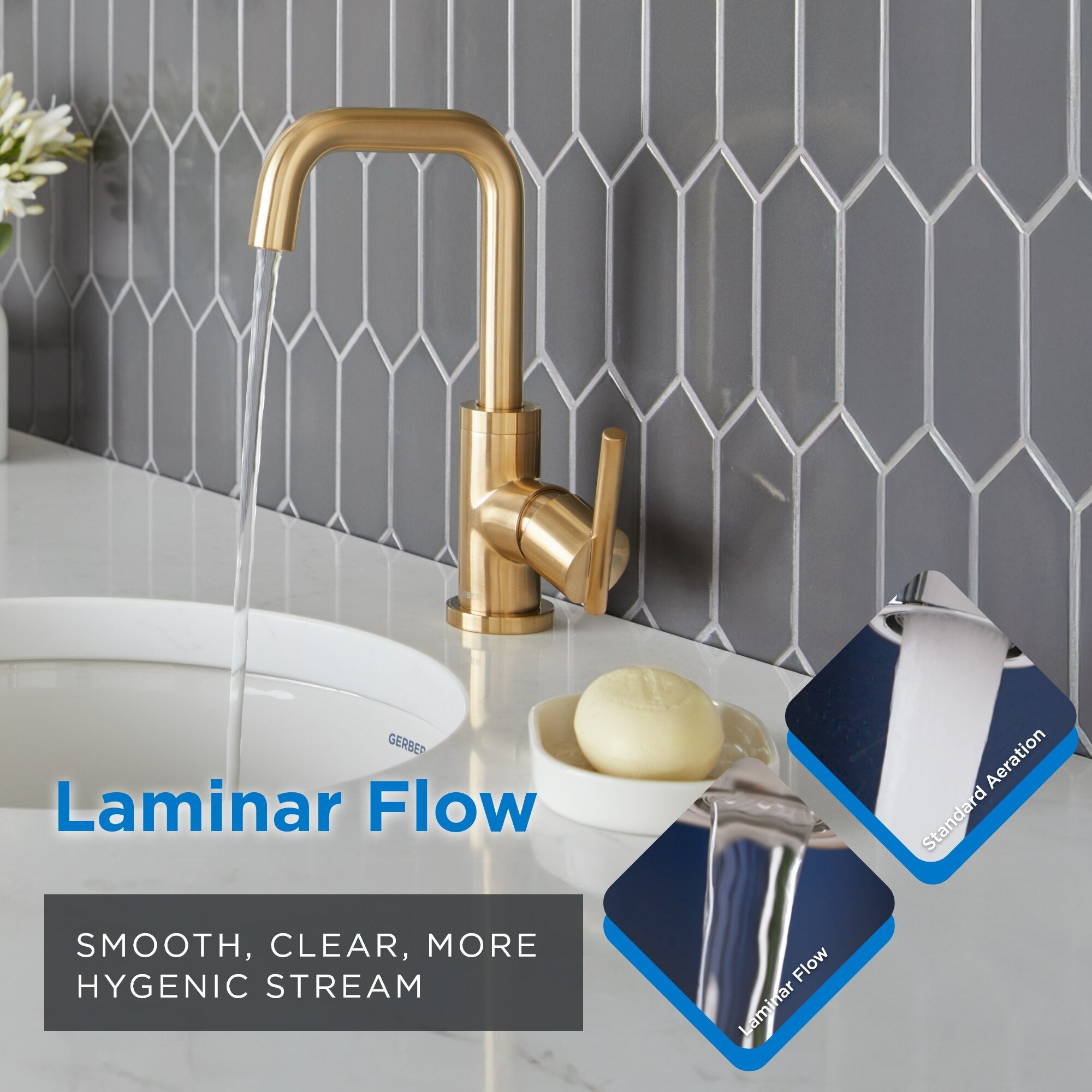 Parma® Single Handle Bathroom Faucet with Metal Touch-Down Drain