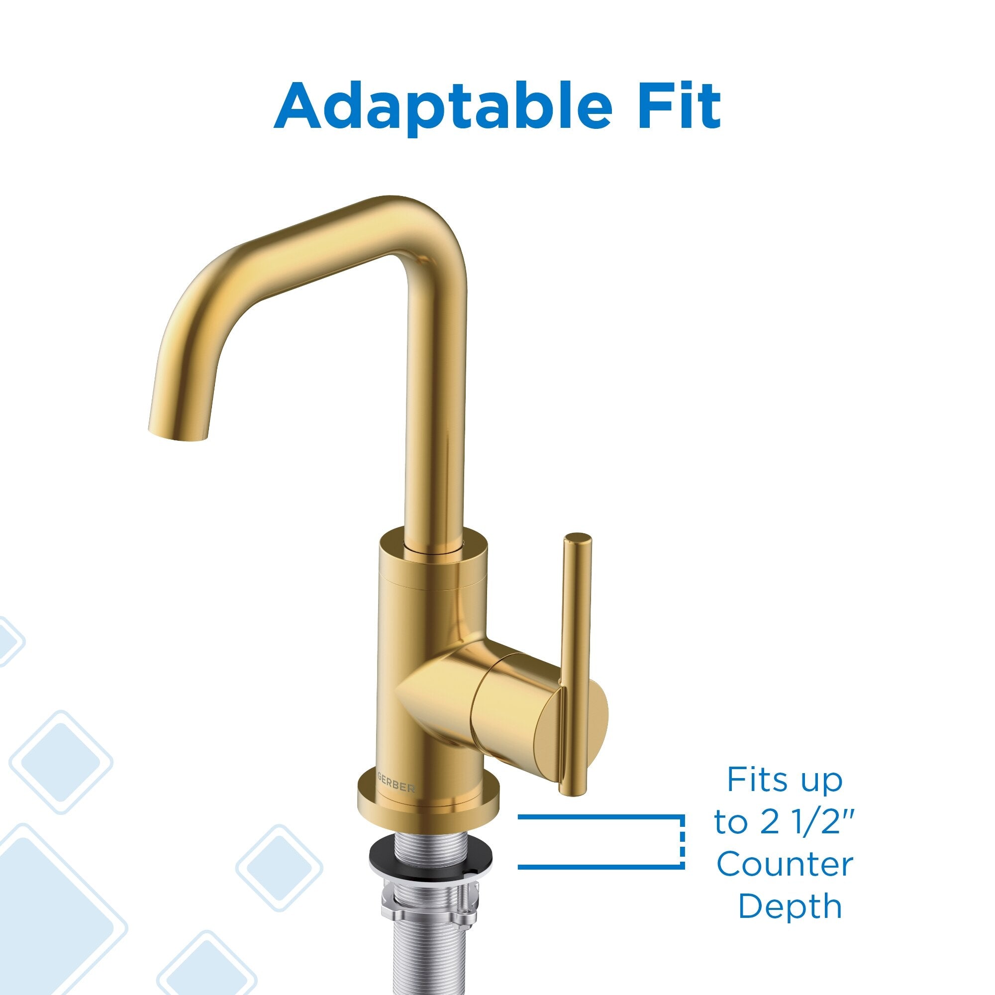 Parma® Single Handle Bathroom Faucet with Metal Touch-Down Drain
