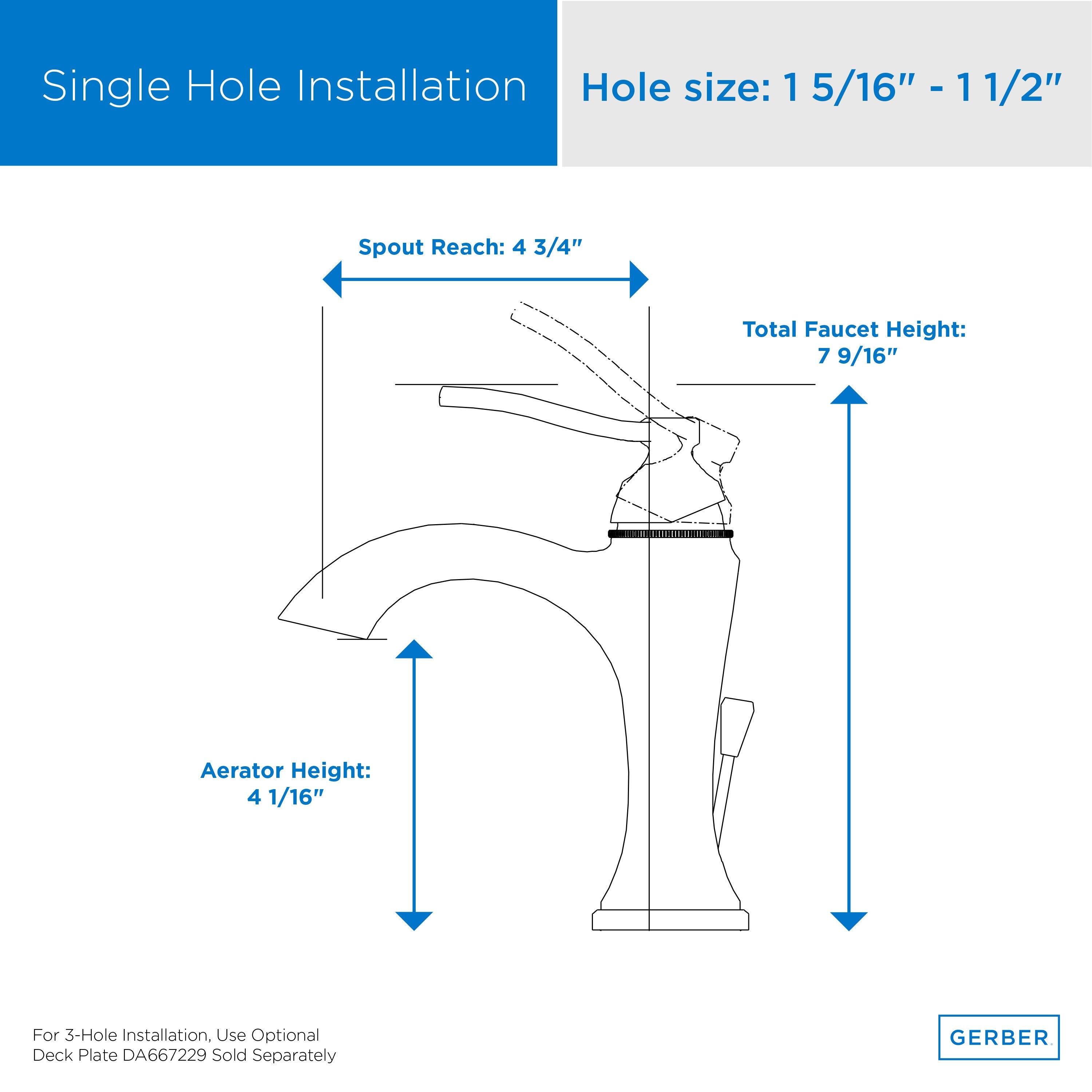 Draper® Single Handle Lavatory Faucet