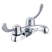 Gerber Classics™ Two Handle Centerset Bathroom Faucet with Wrist Blade Handles and Chain Stay