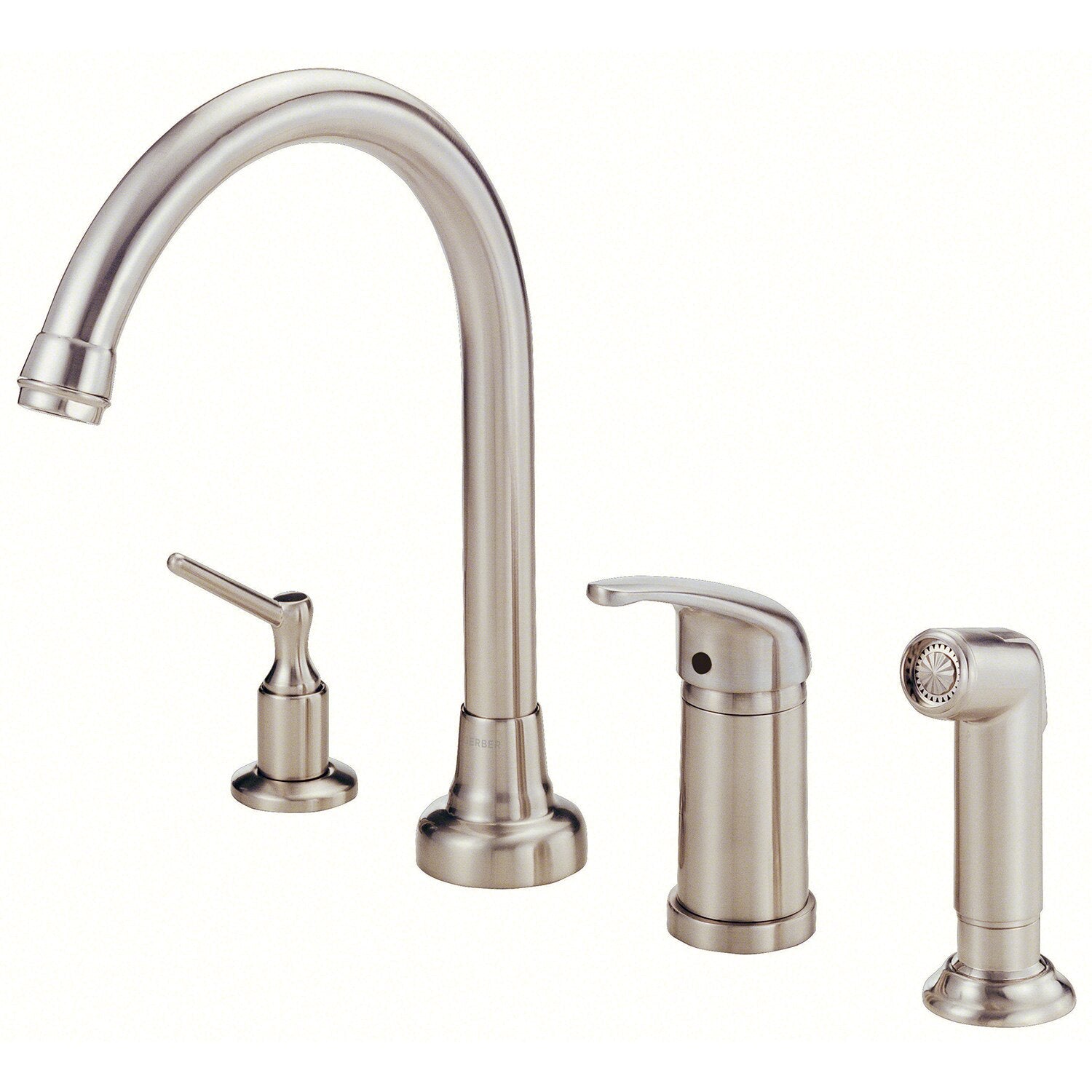 Melrose® Single Handle High Rise Kitchen Faucet with Side Sprayer