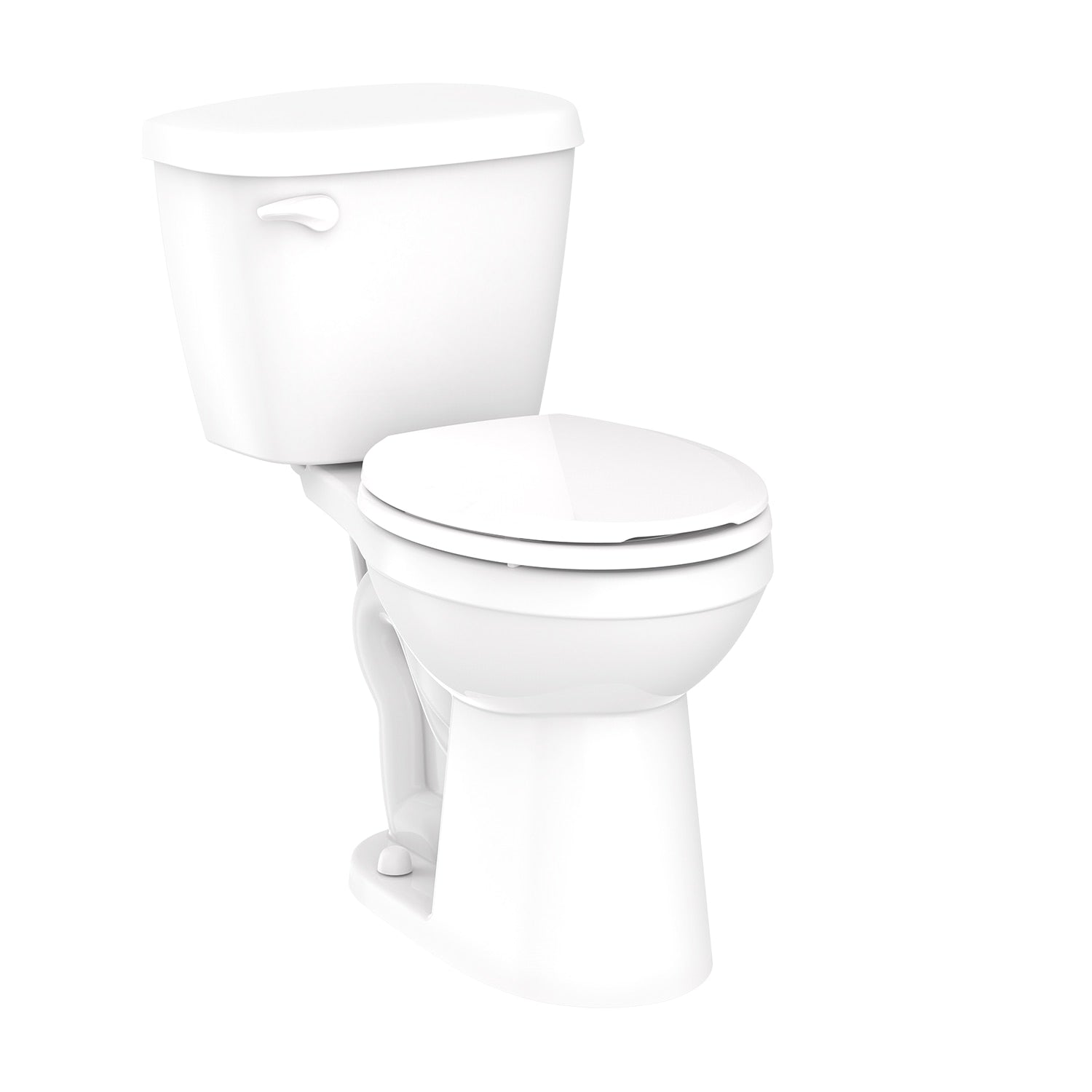 Gerber Maxwell® 1.28 gpf 12" Rough-In Two-Piece Round Front ErgoHeight™ Toilet