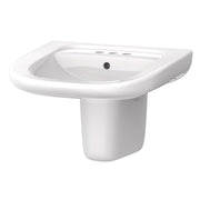 North Point™ 4" Centers Wall Hung Bathroom Sink with Shroud