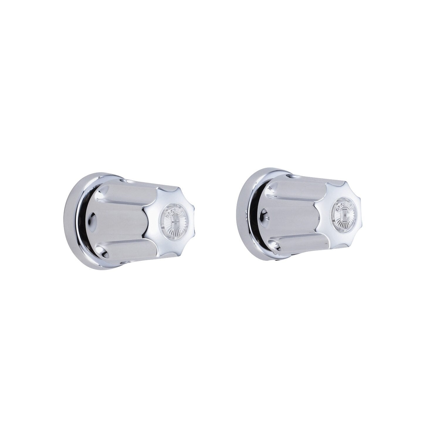Gerber Classics™ Straight Pattern Trim & Compression Valves with 1/2" IPS Connections, Metal Fluted Handles, Hot & Cold Stems