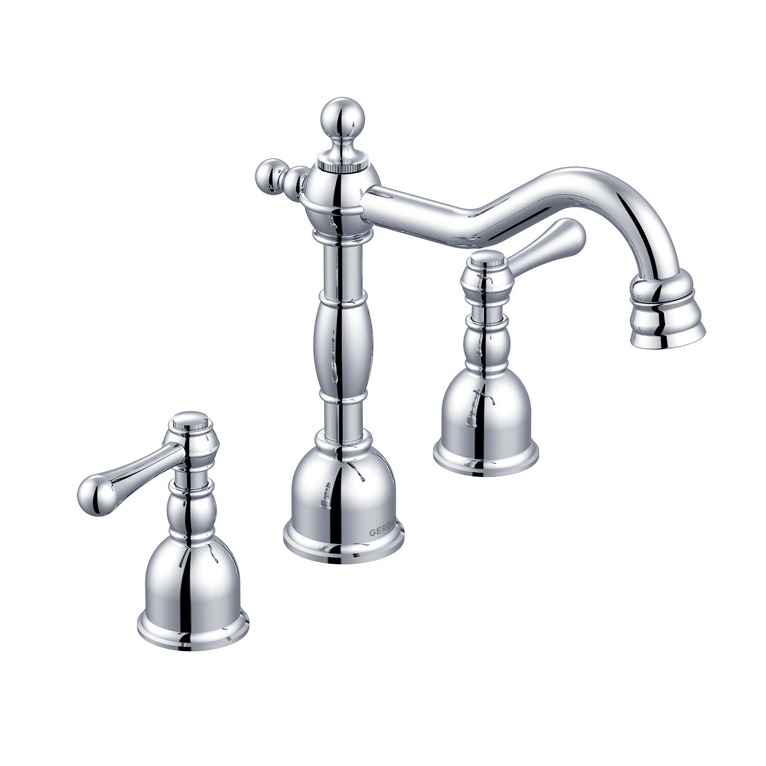 Opulence® Two Handle Widespread Bathroom Faucet with Metal Touch-Down Drain