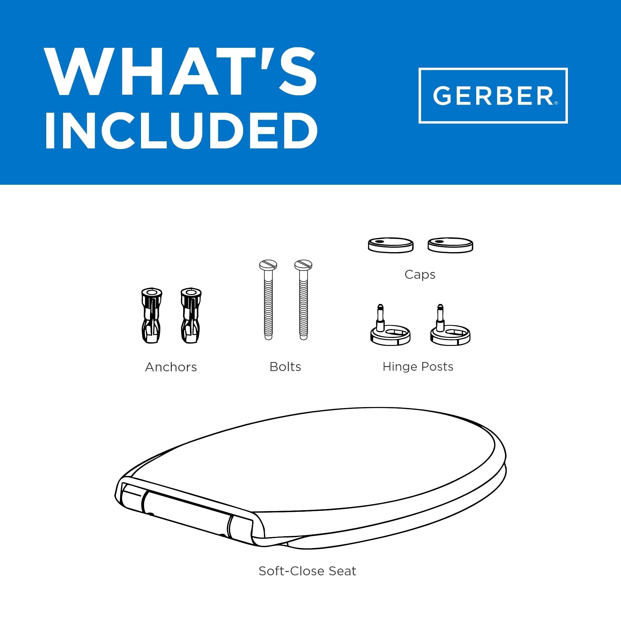 Soft-Close, Quick-Release Elongated Toilet Seat with Cover