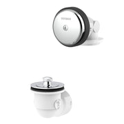 Gerber Classics™ Schedule 40 PVC Lift & Turn Drain Kit for Standard Tub with Foam Gasket and One-Hole Faceplate