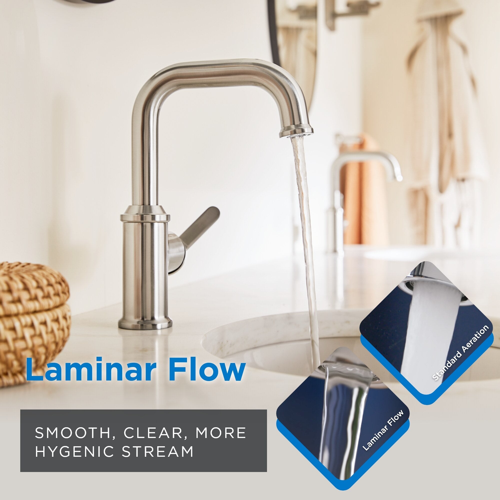 Kinzie® Single Handle Bathroom Faucet with Metal Touch-Down Drain