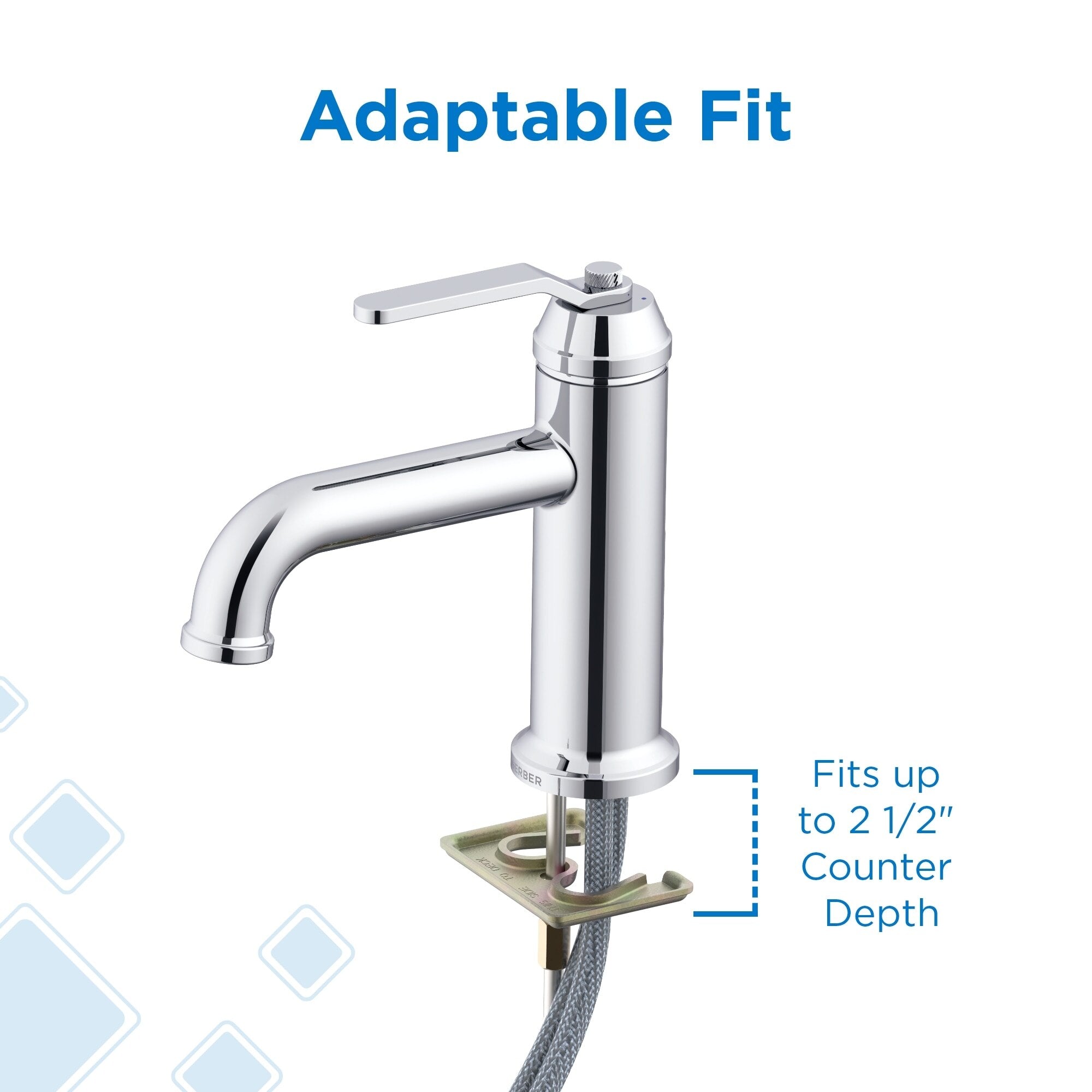 Kinzie® Single Handle Bathroom Faucet with Metal Touch-Down Drain