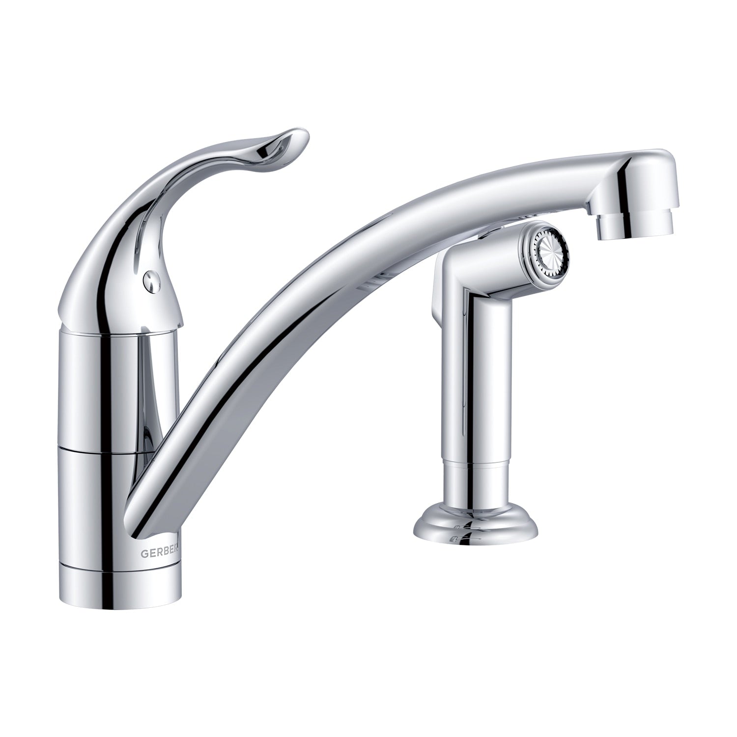 Viper™ Single Handle Kitchen Faucet w/ Spray &  Deck Plate  Aeration/ Spray