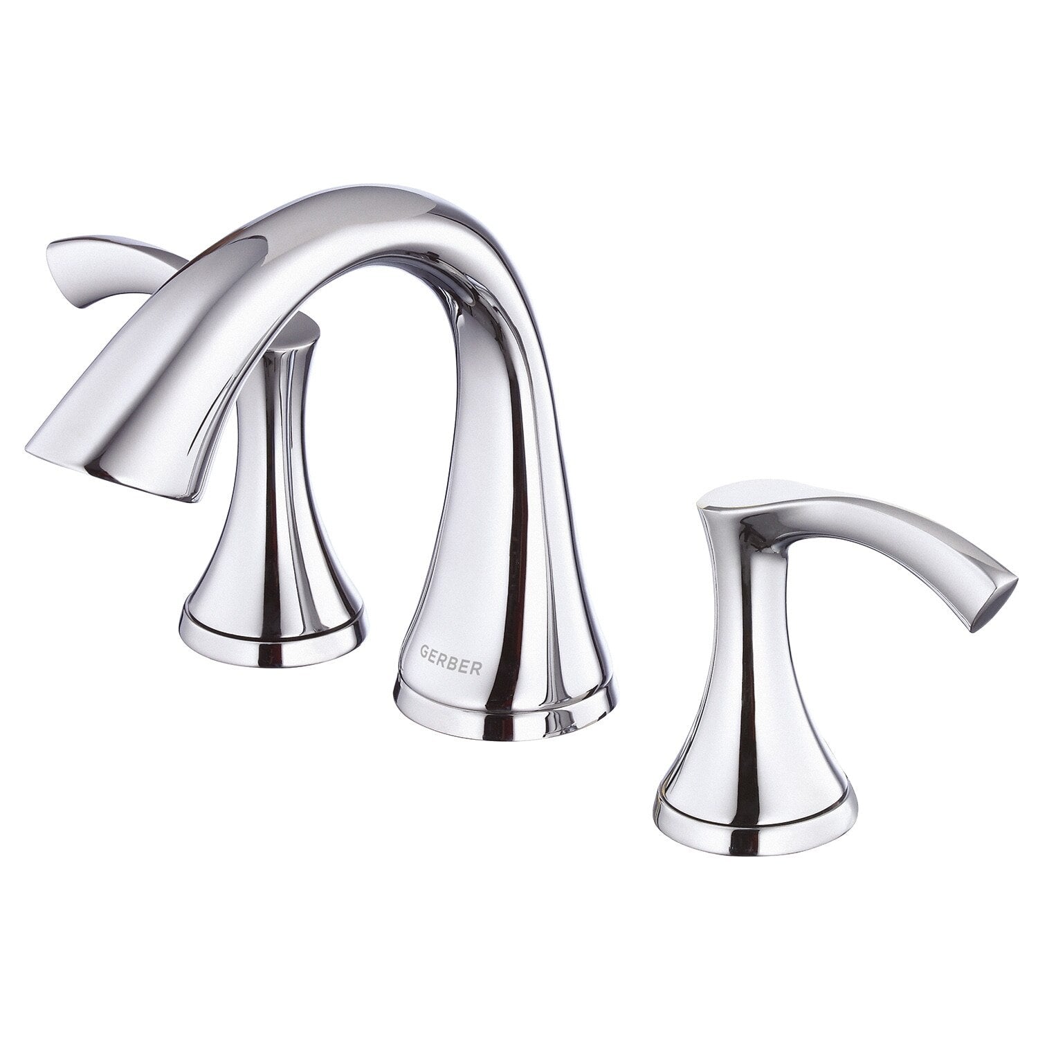 Antioch® Two Handle Widespread Bathroom Faucet with Metal Touch-Down Drain