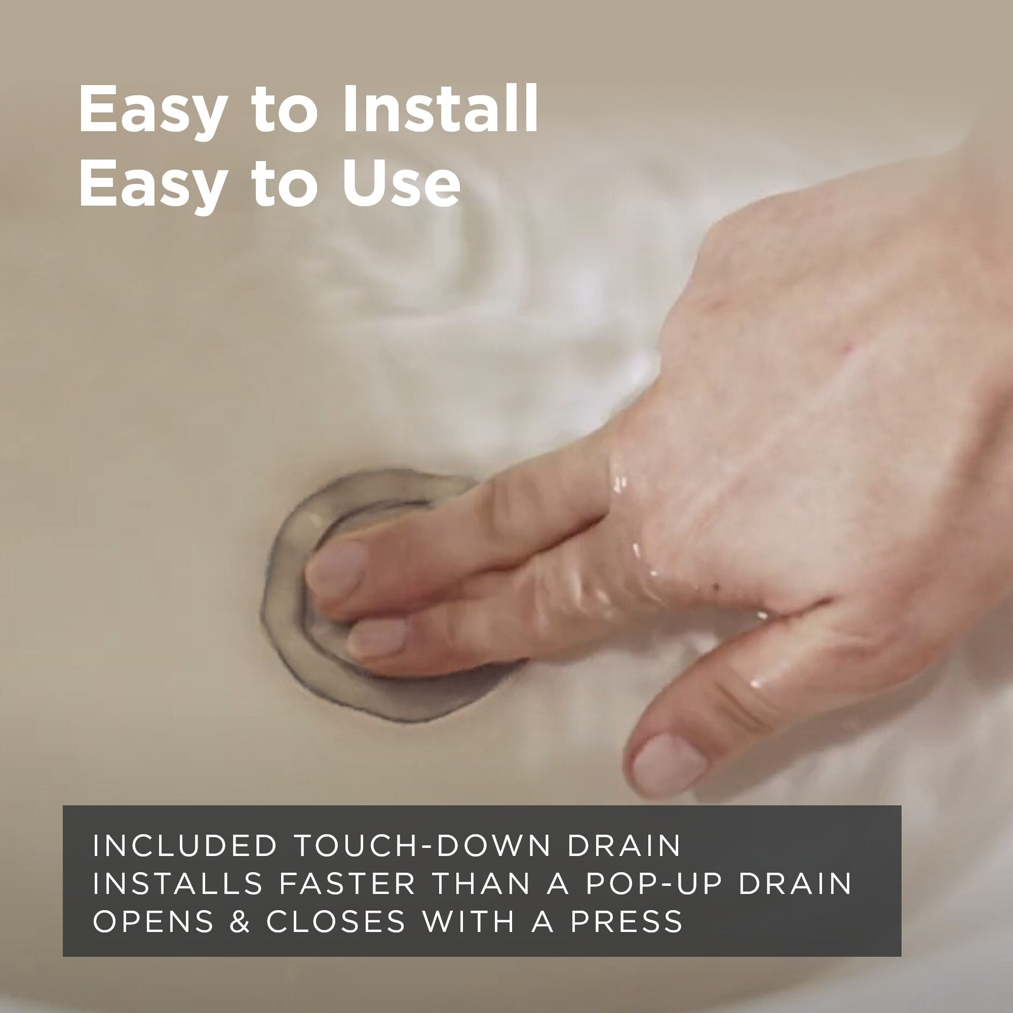 Kinzie® Two Handle Widespread Bathroom Faucet with Metal Touch-Down Drain