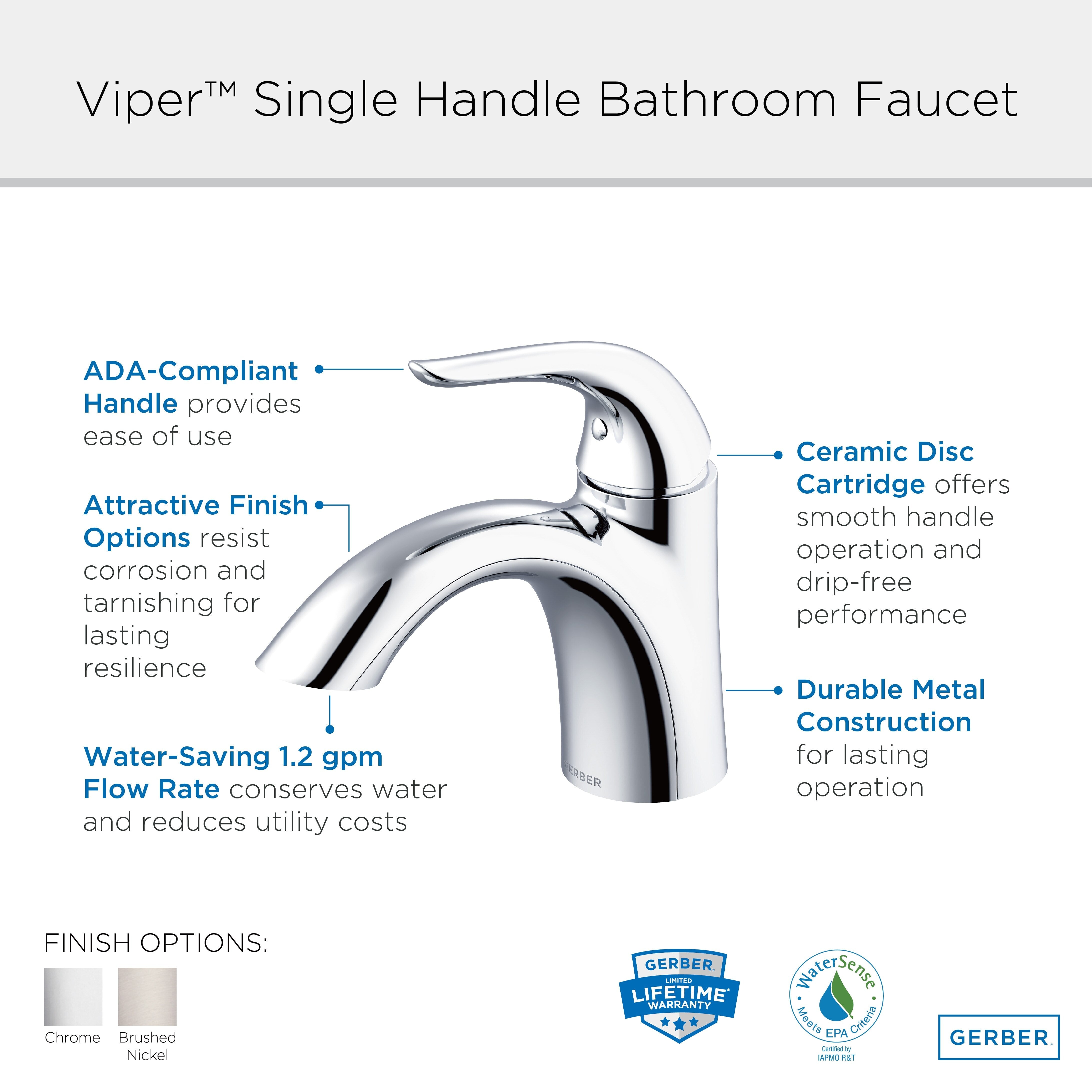 Viper™ Single Handle Bathroom Faucet