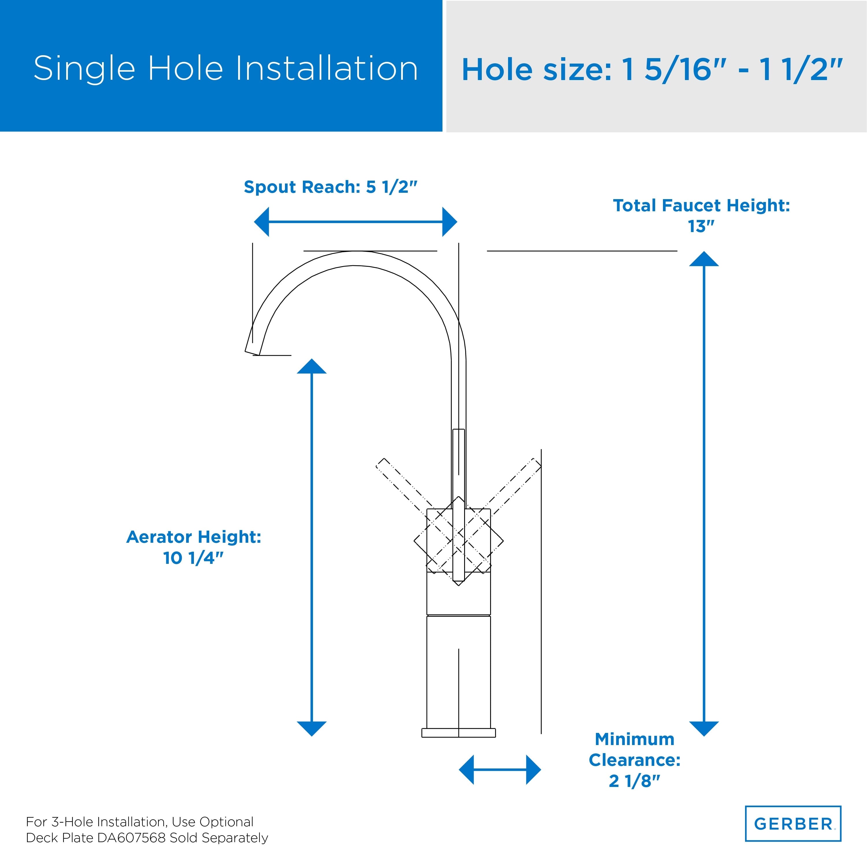 Sirius® Single Handle Vessel Filler