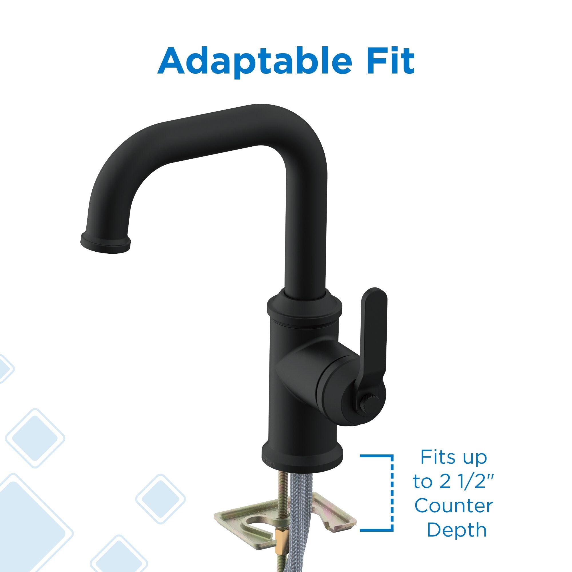 Kinzie® Single Handle Bathroom Faucet with Metal Touch-Down Drain