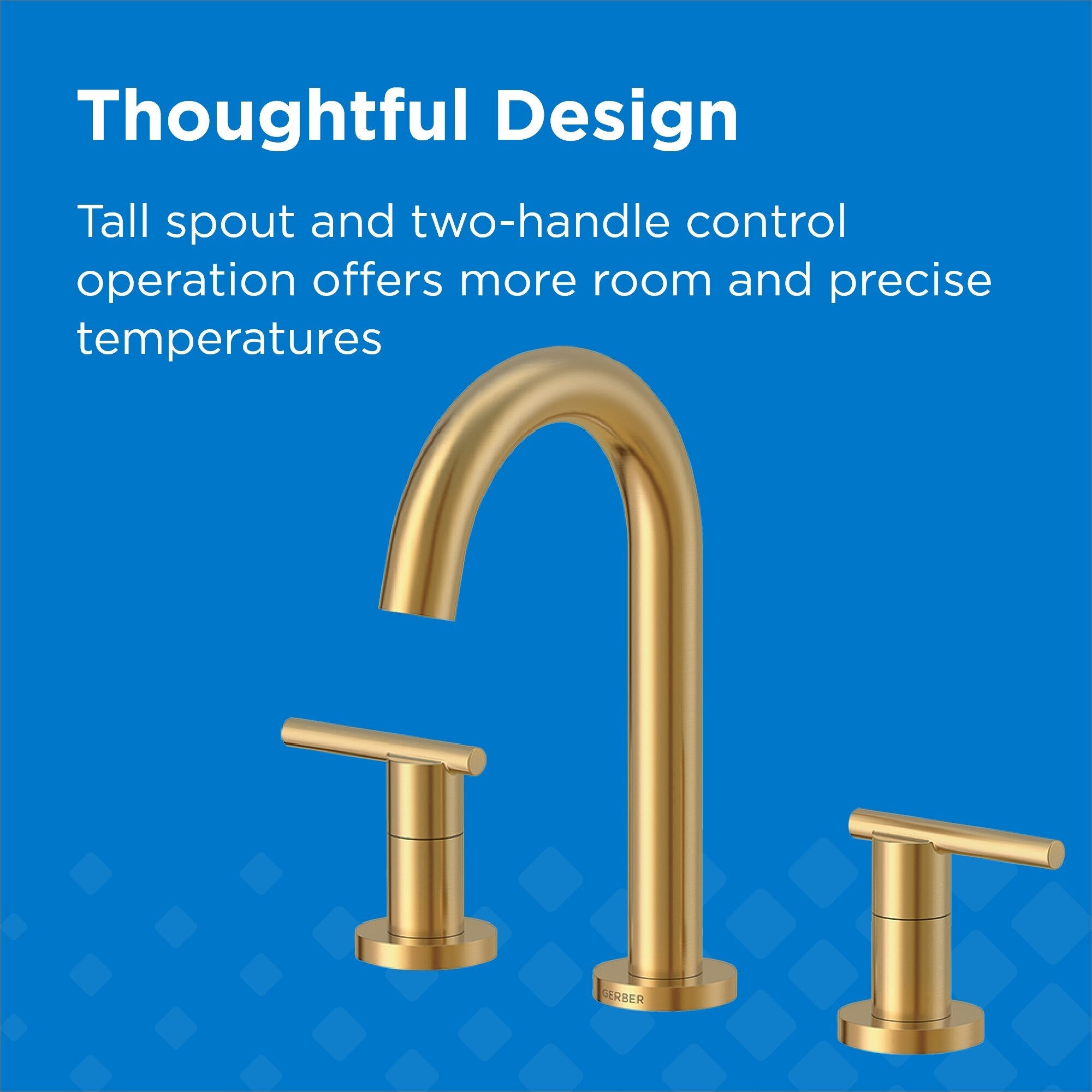 Parma® Two Handle Widespread Bathroom Faucet with Metal Touch-Down Drain
