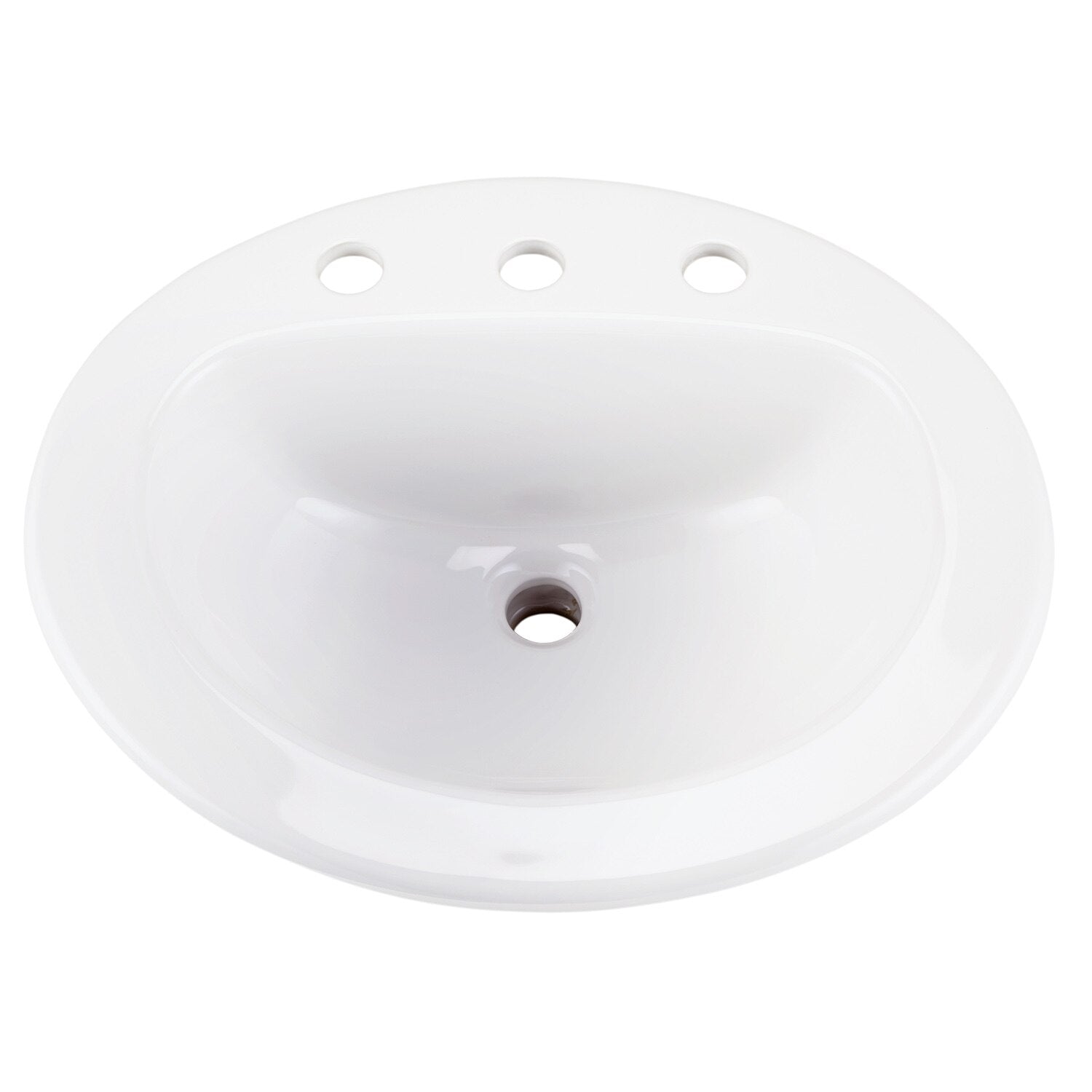 Maxwell® Oval 8" Centers Self-Rimming Bathroom Sink