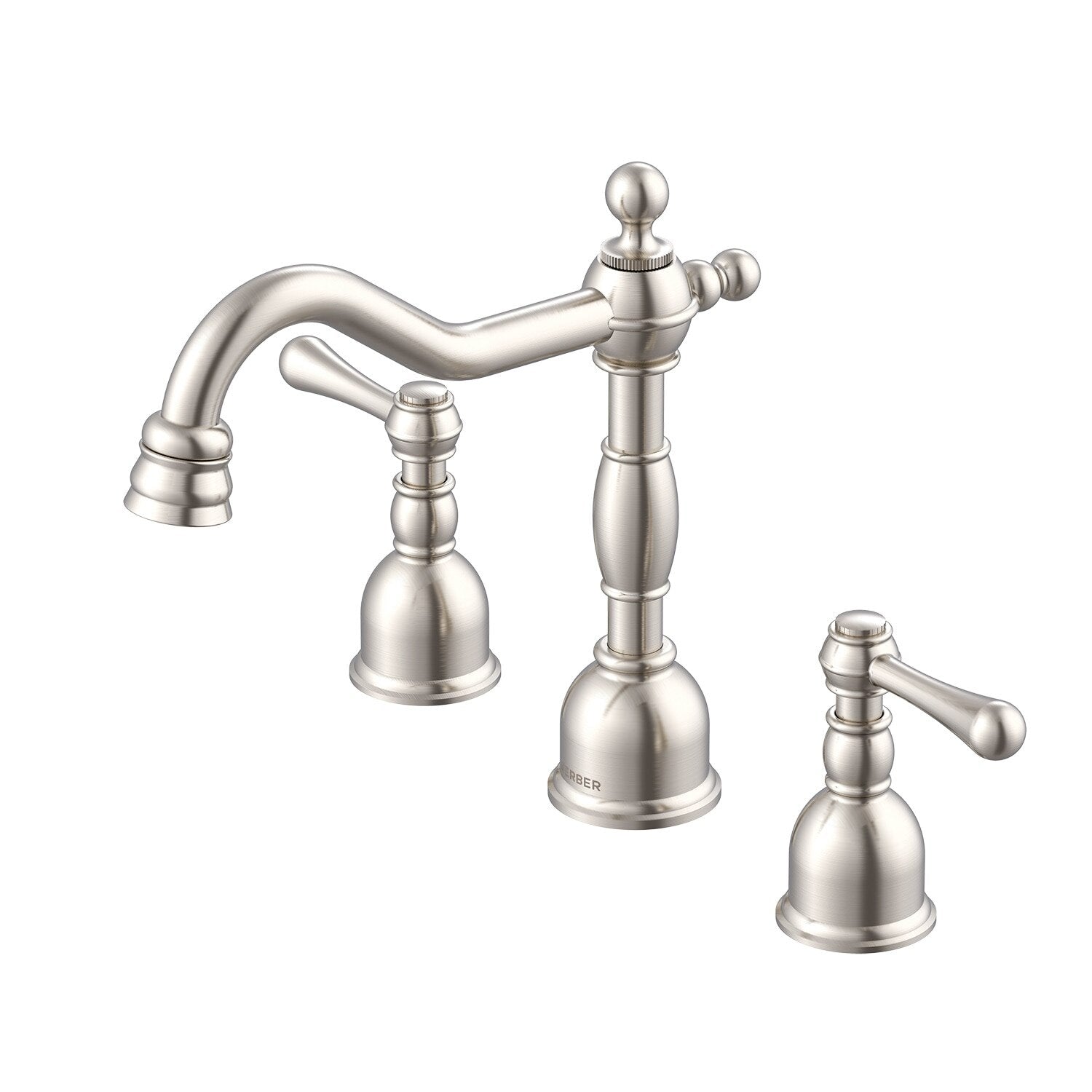 Opulence® Two Handle Widespread Bathroom Faucet with Metal Touch-Down Drain