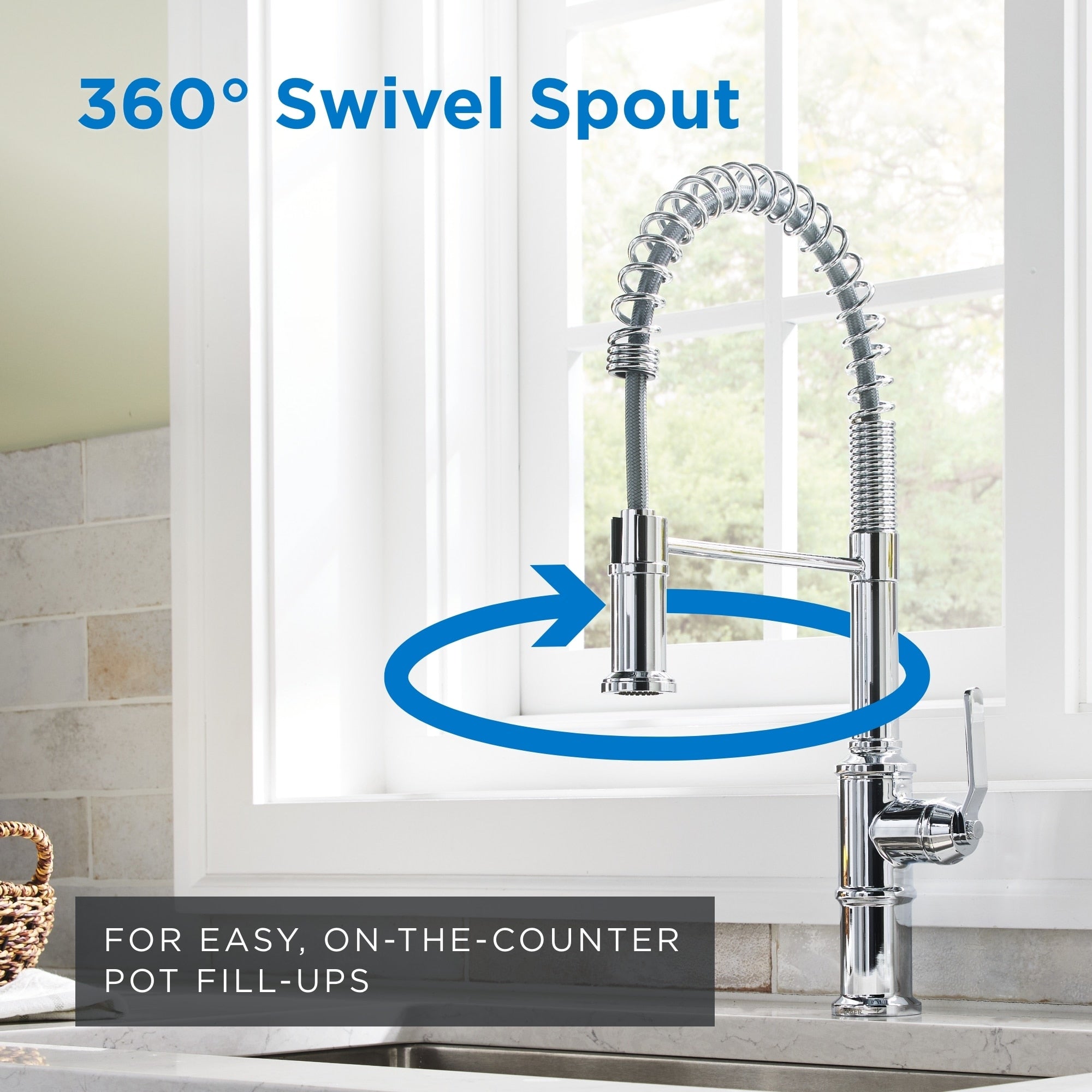 Kinzie® Pre-Rinse Single Handle Pull-Down Kitchen Faucet