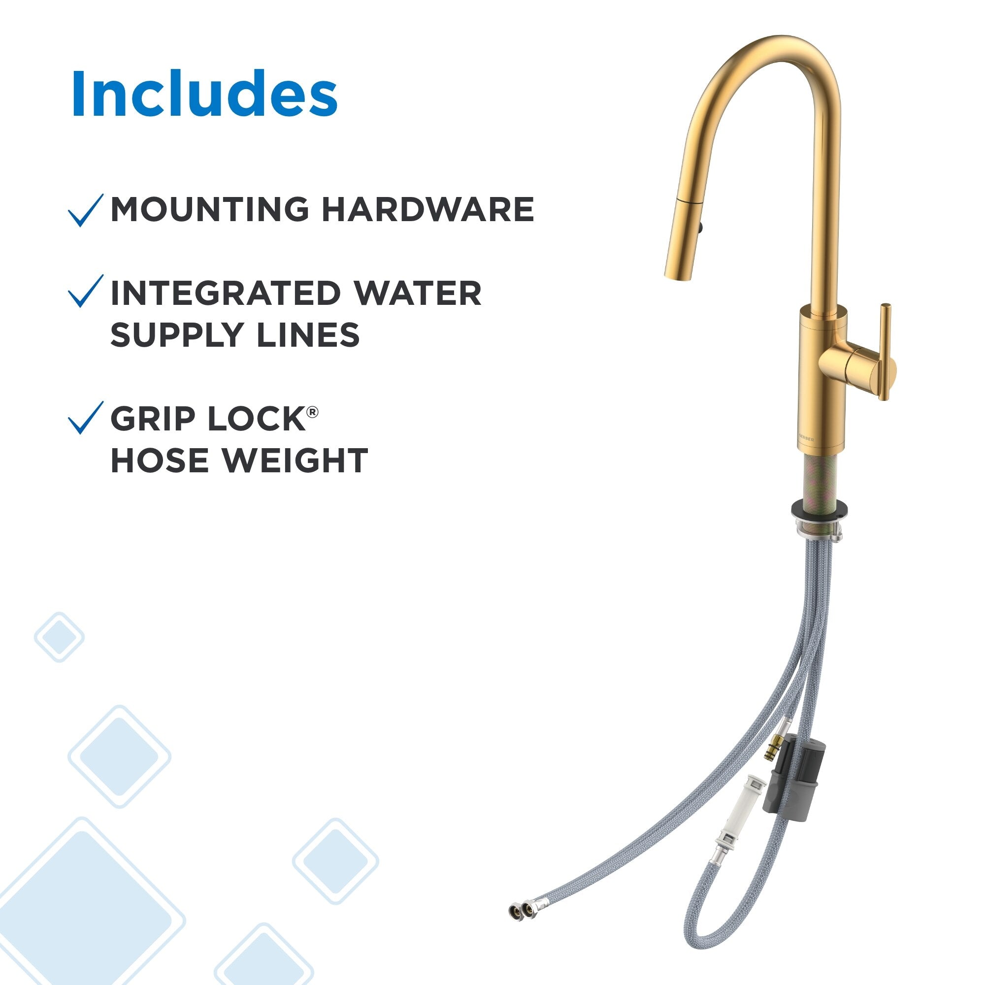 Parma® Cafe Single Handle Pull-Down Kitchen Faucet, 1.75 gpm,