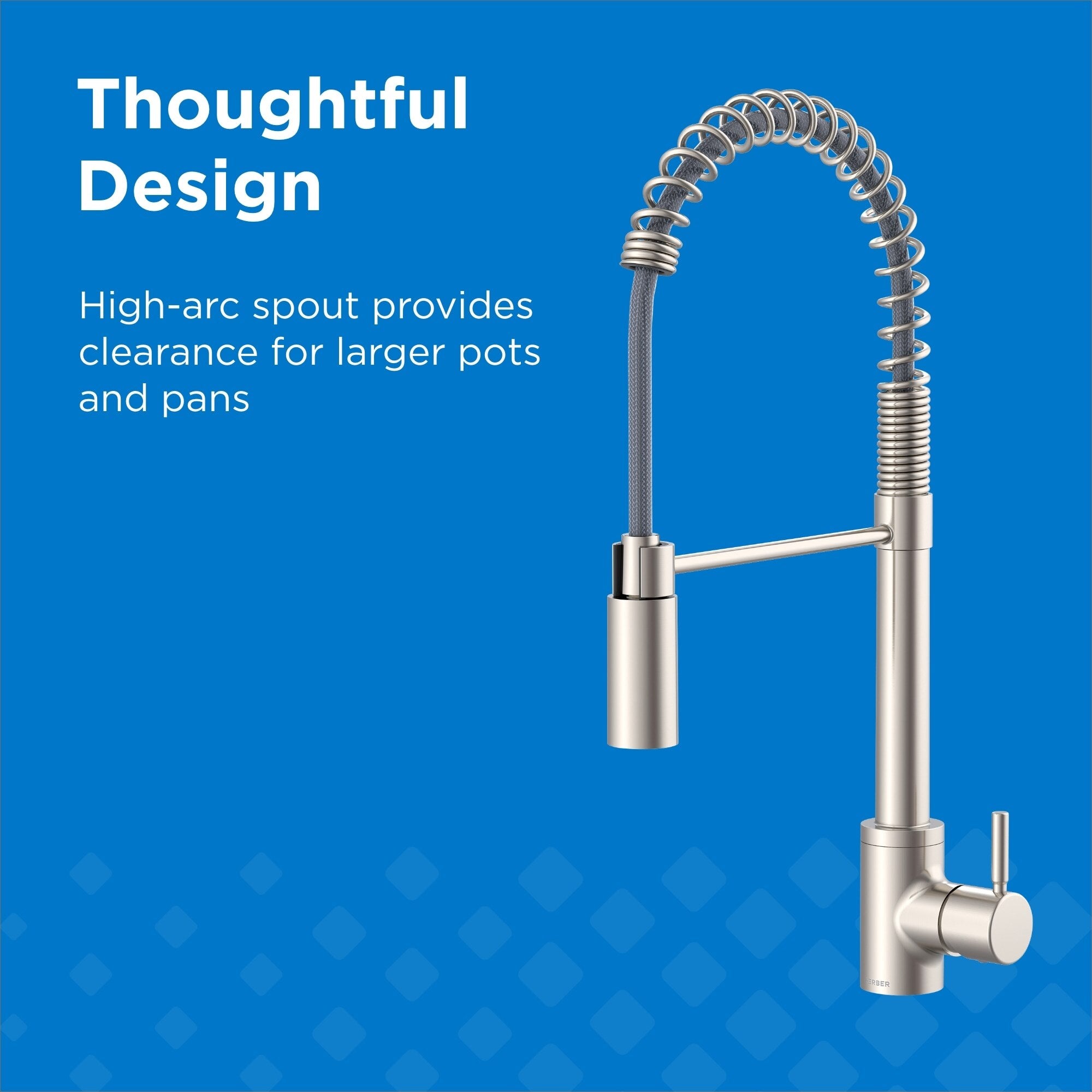 The Foodie® Pre-Rinse Single Handle Pull-Down Kitchen Faucet