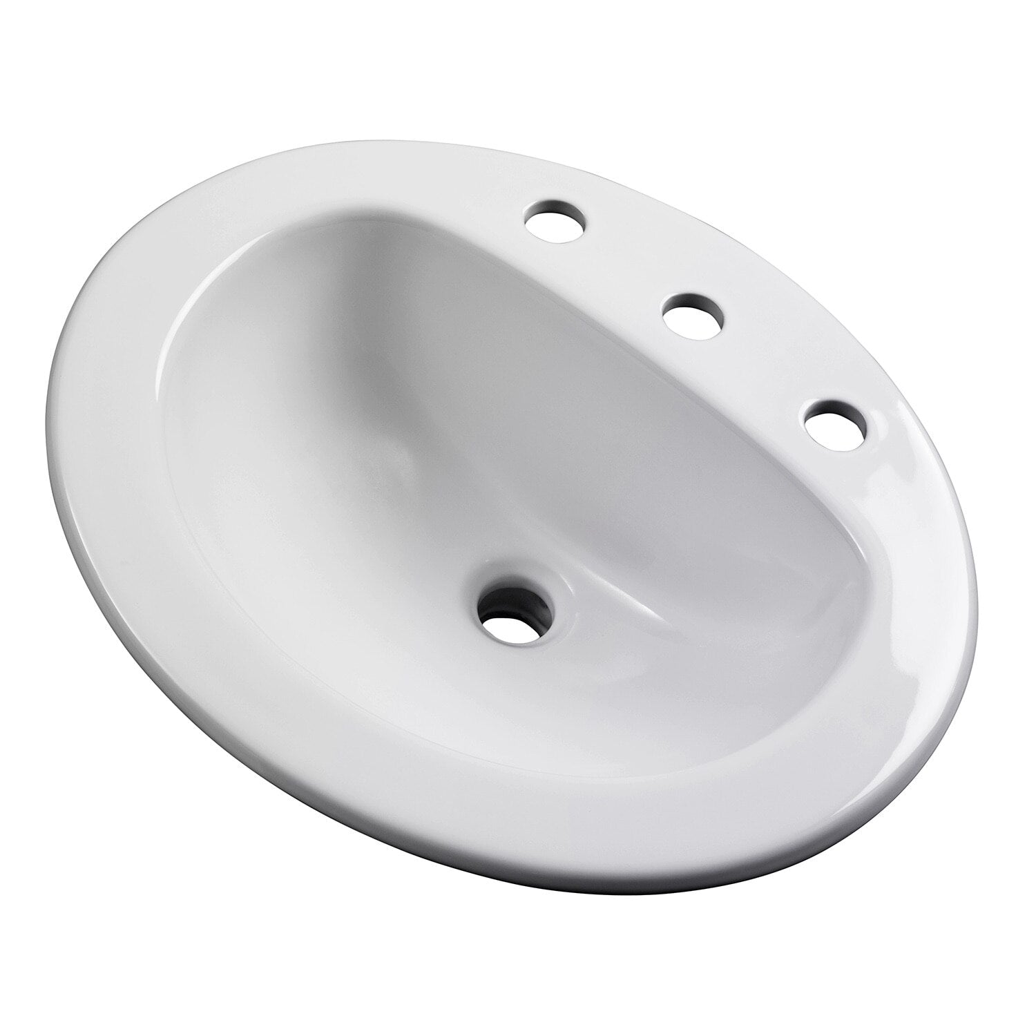 Maxwell® Oval 8" Centers Self-Rimming Bathroom Sink
