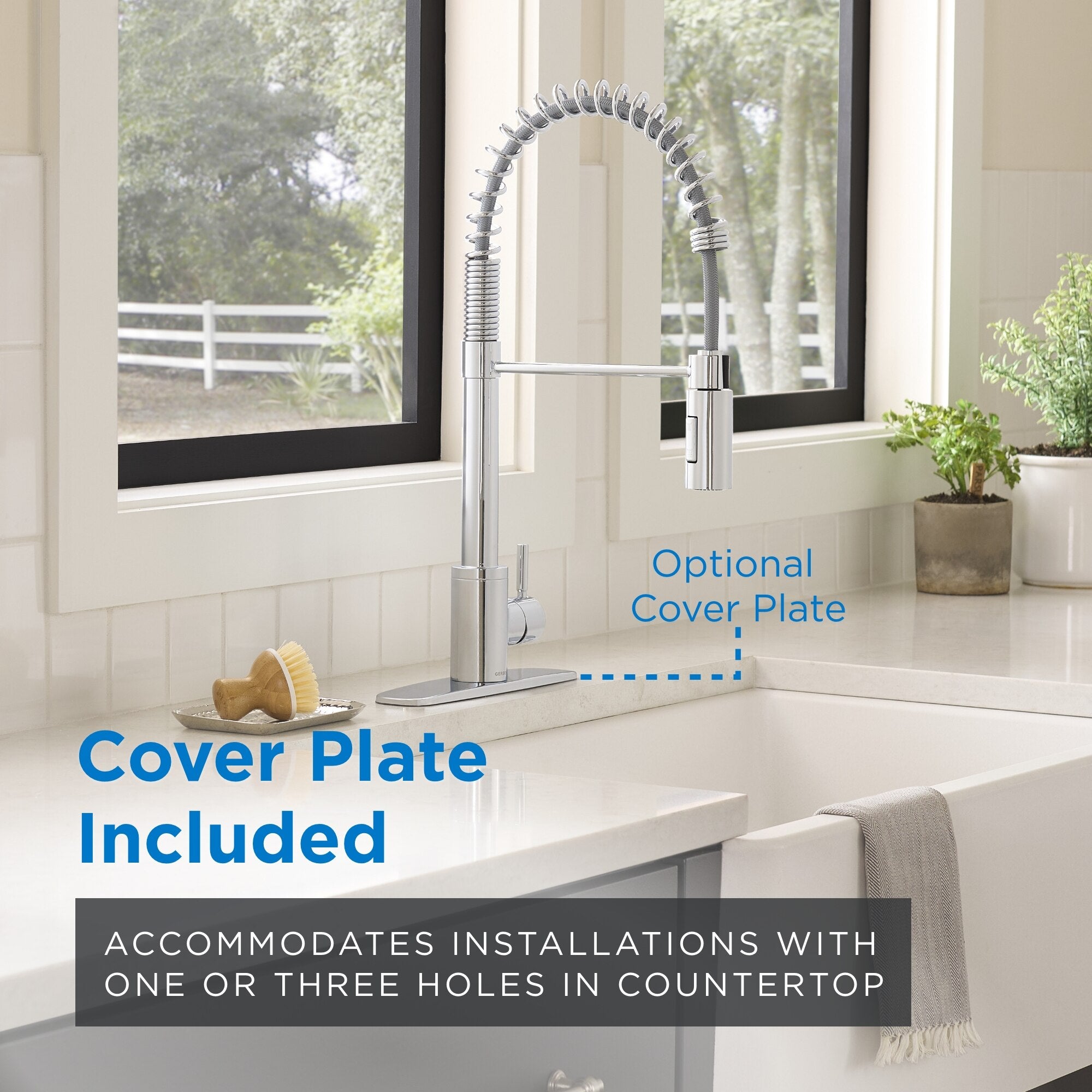 The Foodie® Pre-Rinse Single Handle Pull-Down Kitchen Faucet